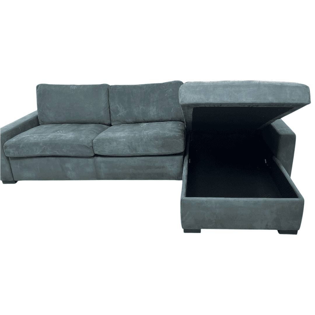 Restoration Hardware Maxwell Queen Sleeper Right-Arm Chaise Sectional Sofa in Italian Venetto Leather - Thumbnail 18
