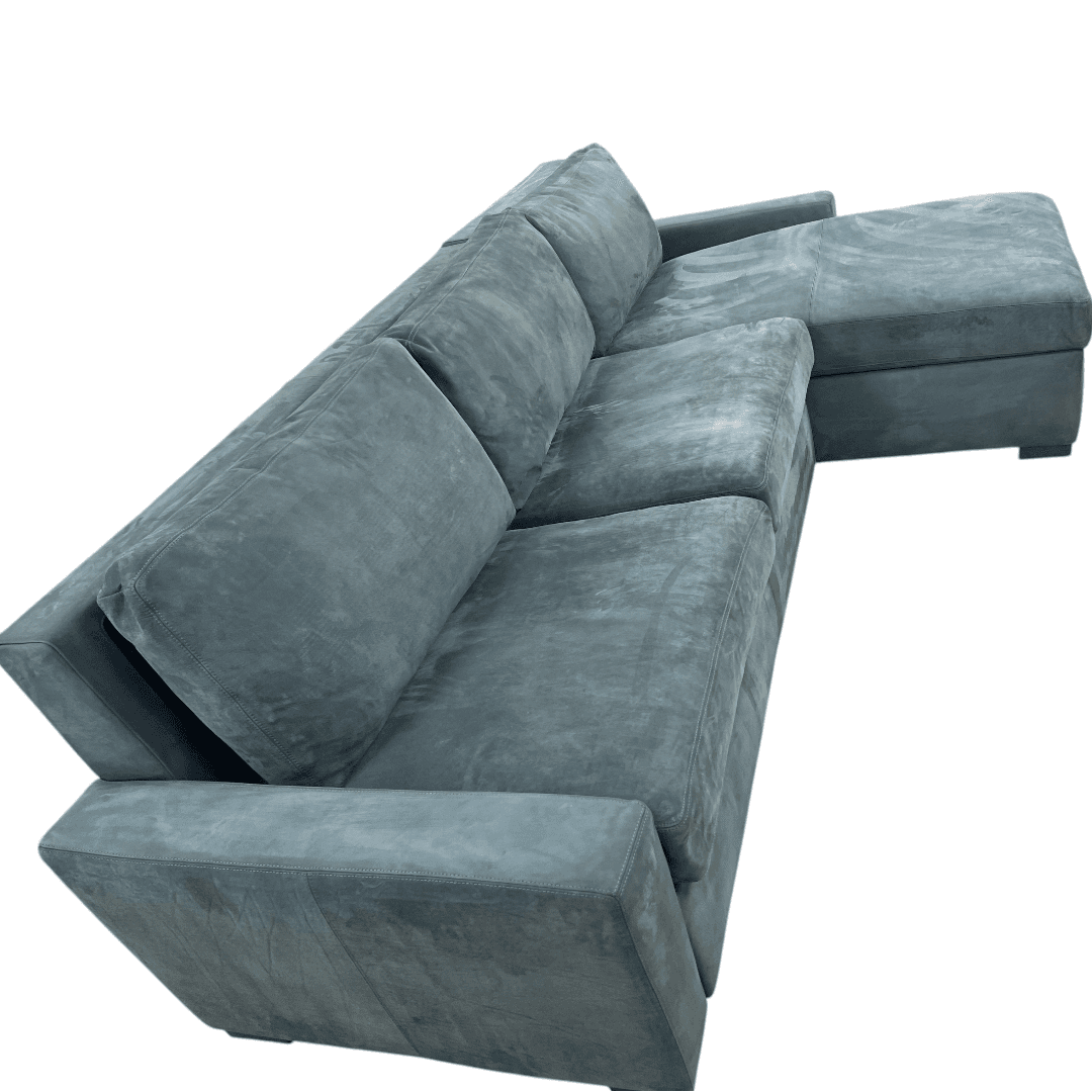 Restoration Hardware Maxwell Queen Sleeper Right-Arm Chaise Sectional Sofa in Italian Venetto Leather - Thumbnail 9