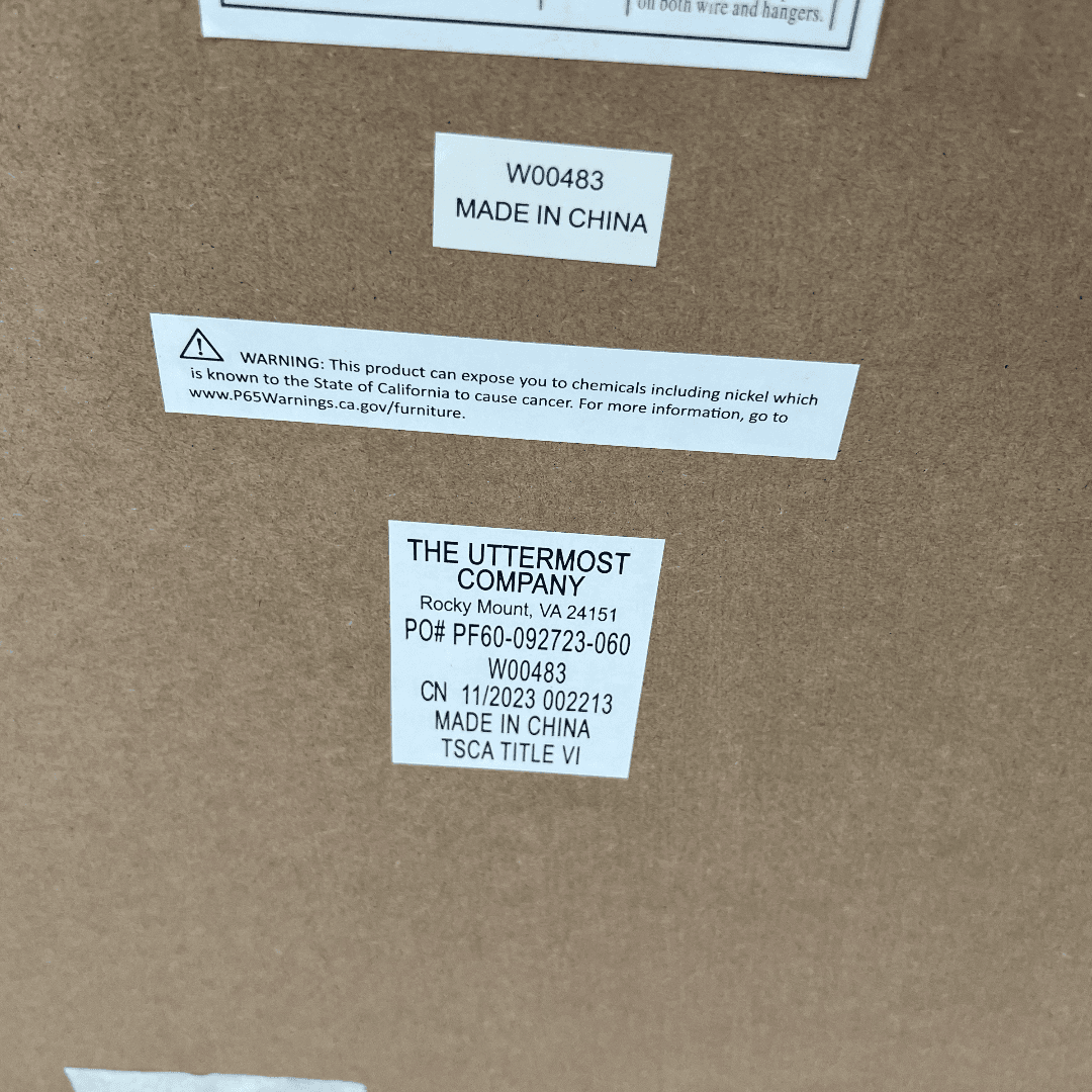 Coleman Furniture Lightly Antiqued Metallic Gold Leaf Rectangular Mirror by Uttermost - Thumbnail 8