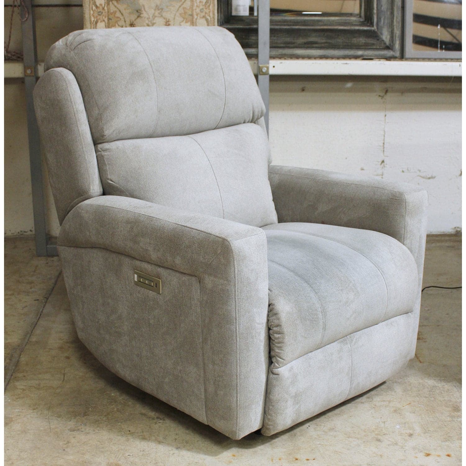 Pacific Industries Power Recliner - Light Gray - Thumbnail 3