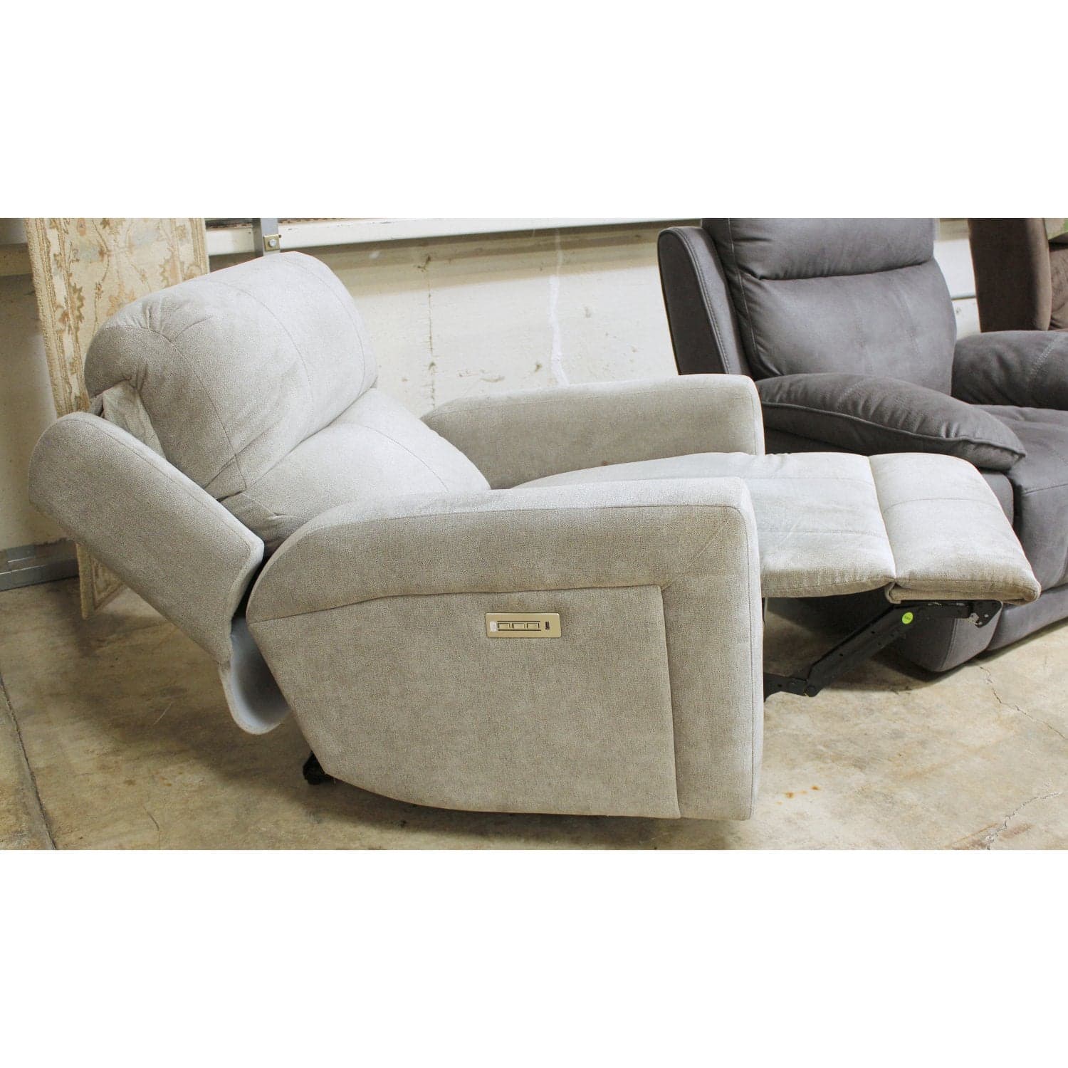 Pacific Industries Power Recliner - Light Gray - Thumbnail 2