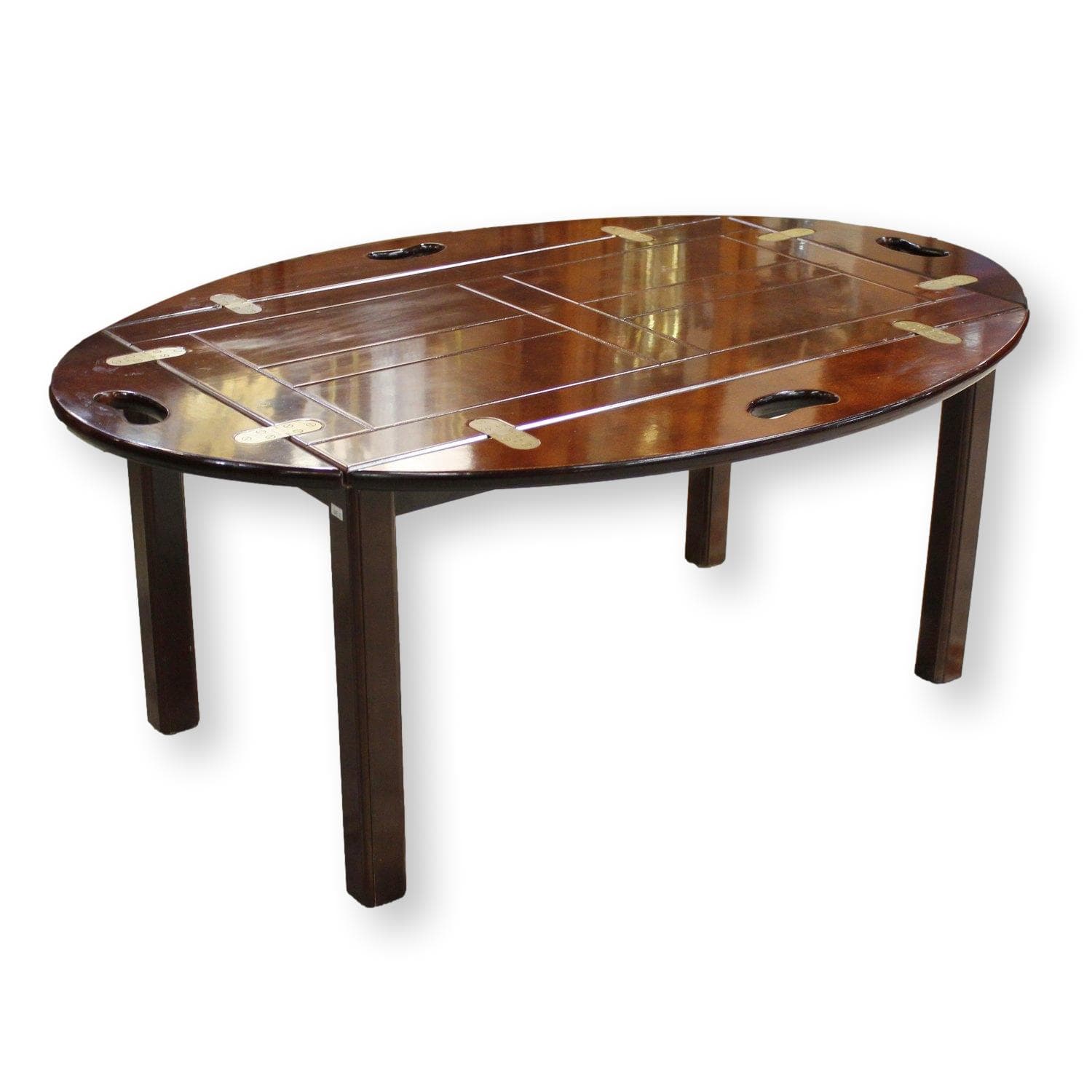 Bombay Co. Butler's Tray Table - Mahogany Finish - Thumbnail 2