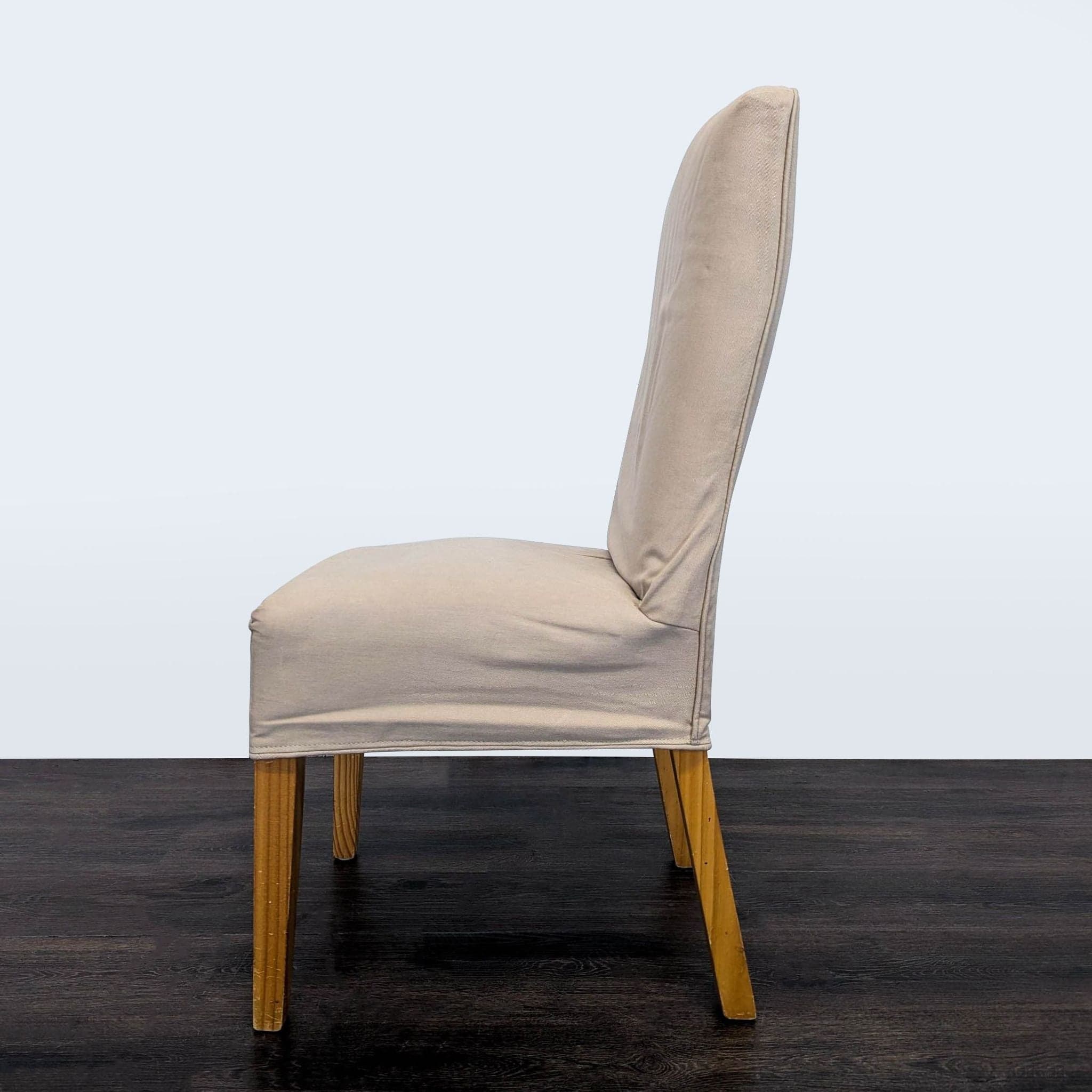 Eight Slip-Covered Dining Chairs - Thumbnail 4