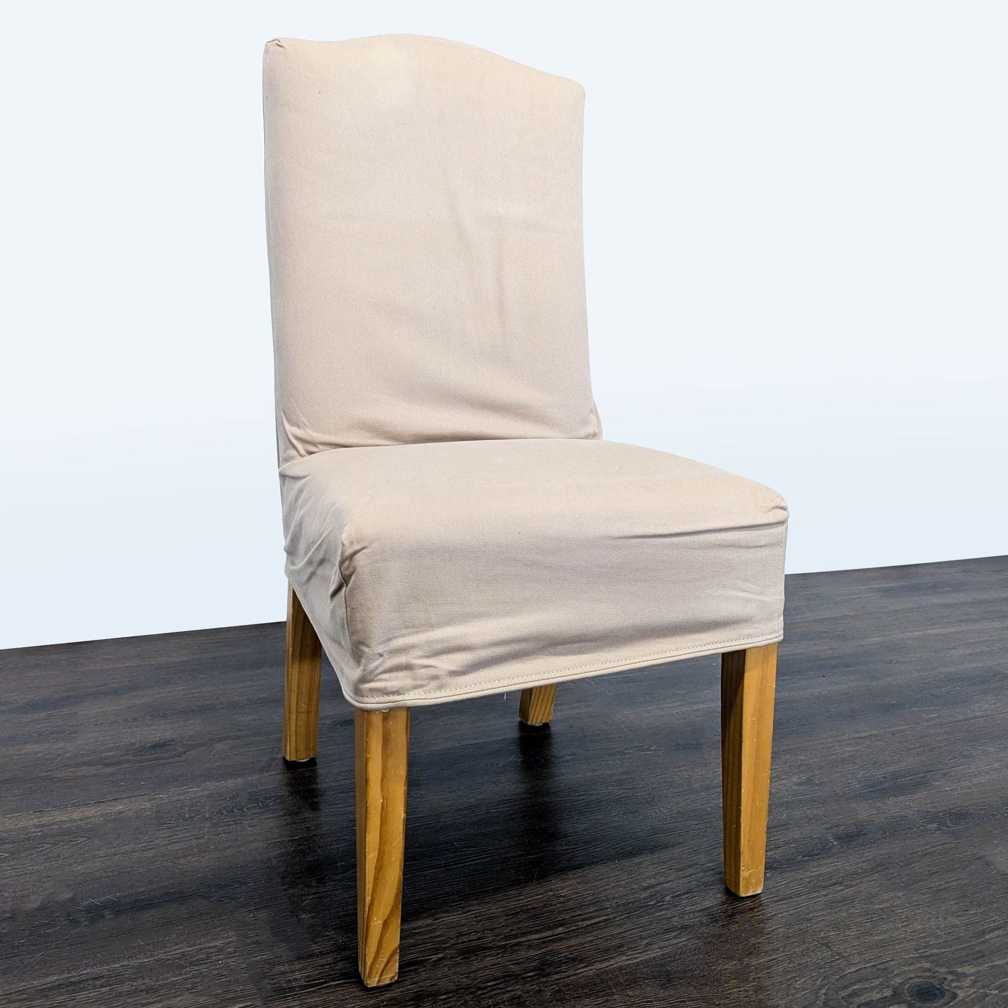 Eight Slip-Covered Dining Chairs - Thumbnail 3
