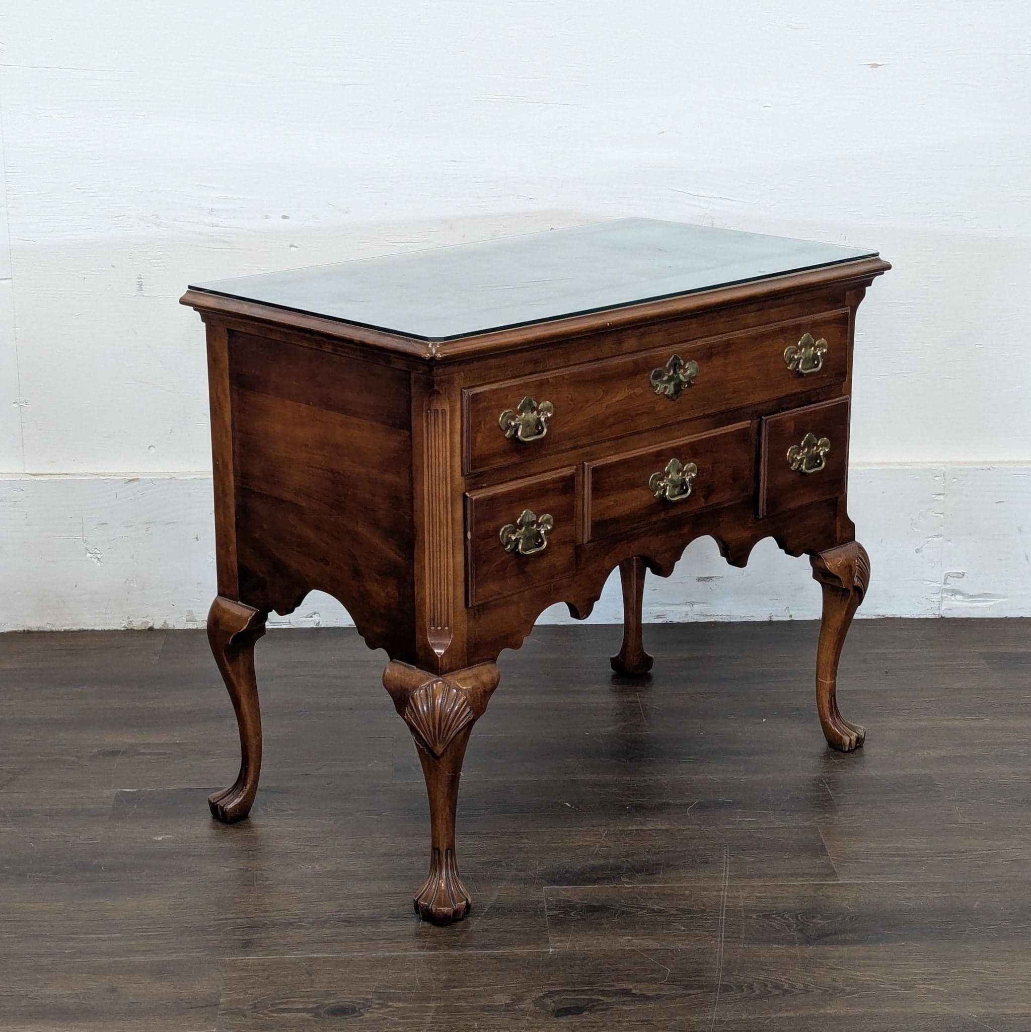 Chippendale Style Lowboy Chest - Thumbnail 3