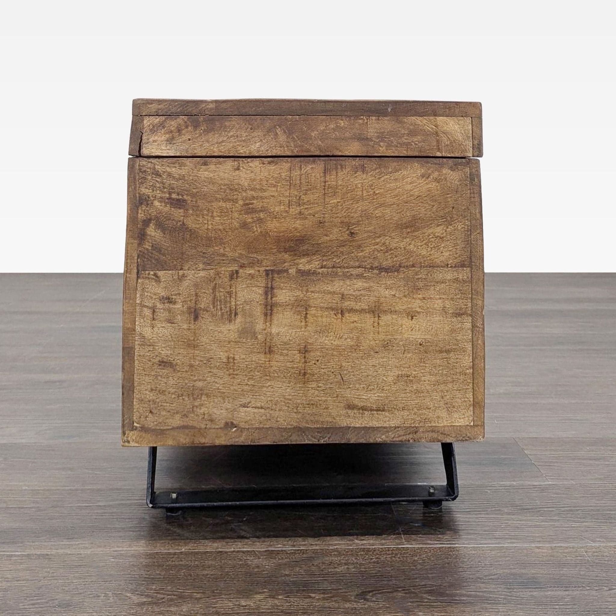 Pimberly Row Mango Wood and Iron Storage Trunk - Thumbnail 13