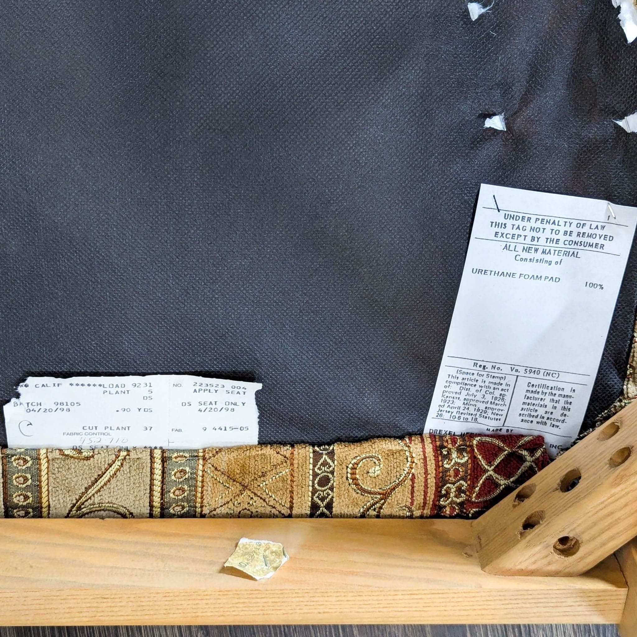 Wood Upholstered Dining Chair - Thumbnail 8