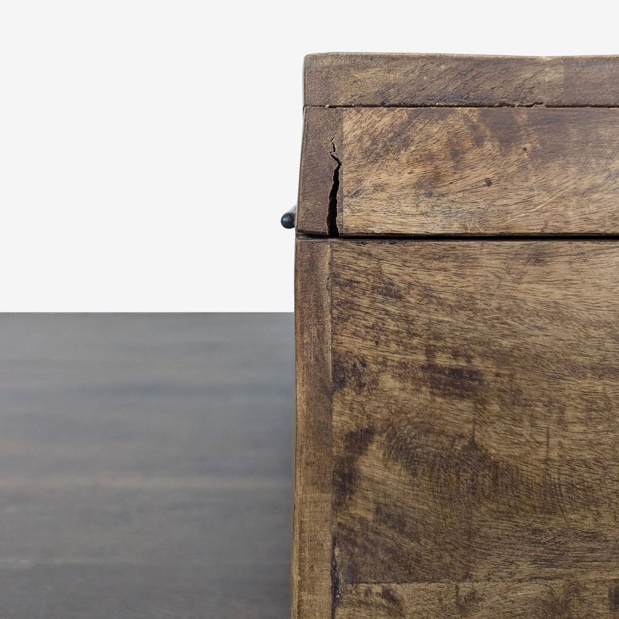 Pimberly Row Mango Wood and Iron Storage Trunk - Thumbnail 11