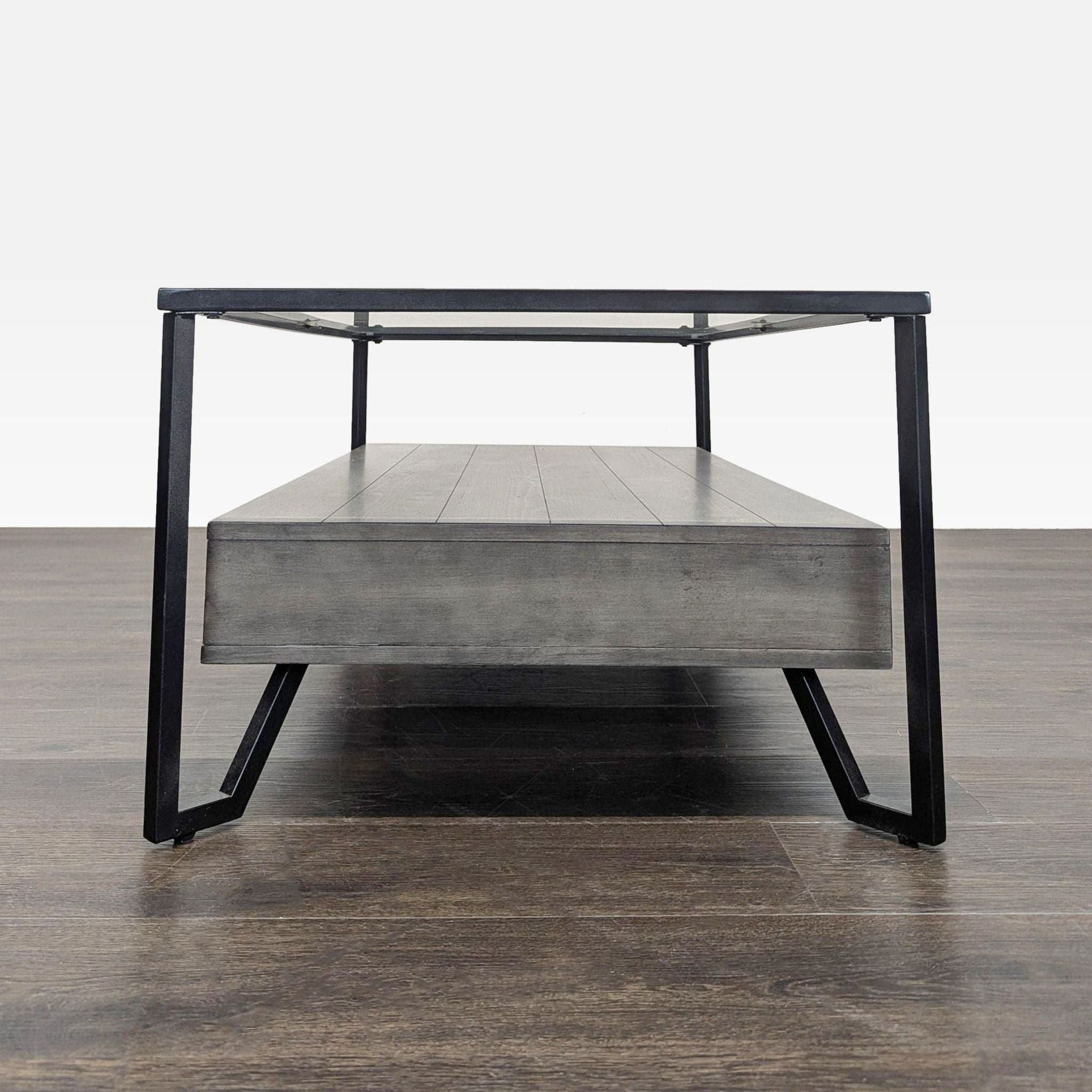Glass Top Coffee Table with Drawers - Thumbnail 7