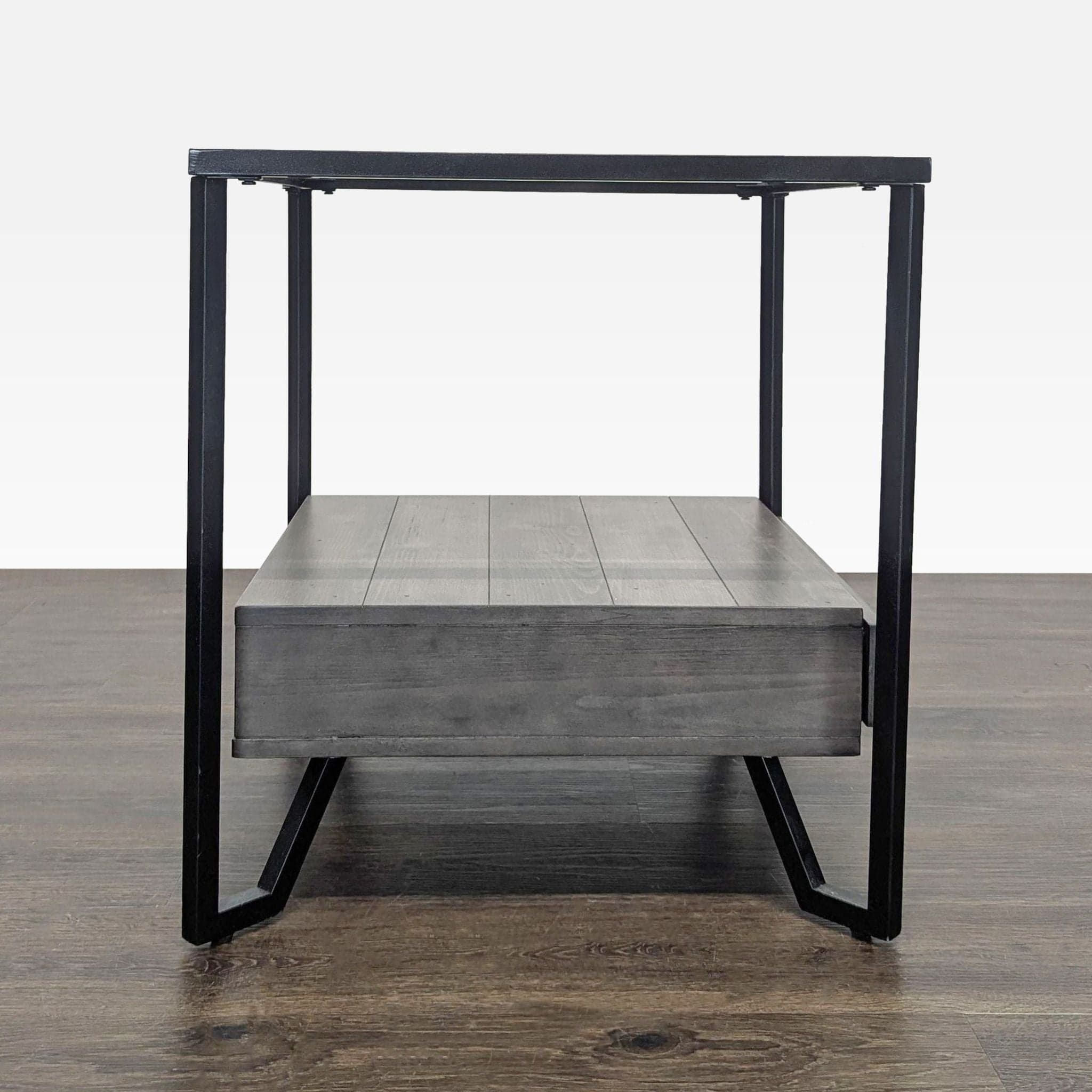 Pair of Glass Top End Tables Each with a Drawer - Thumbnail 7