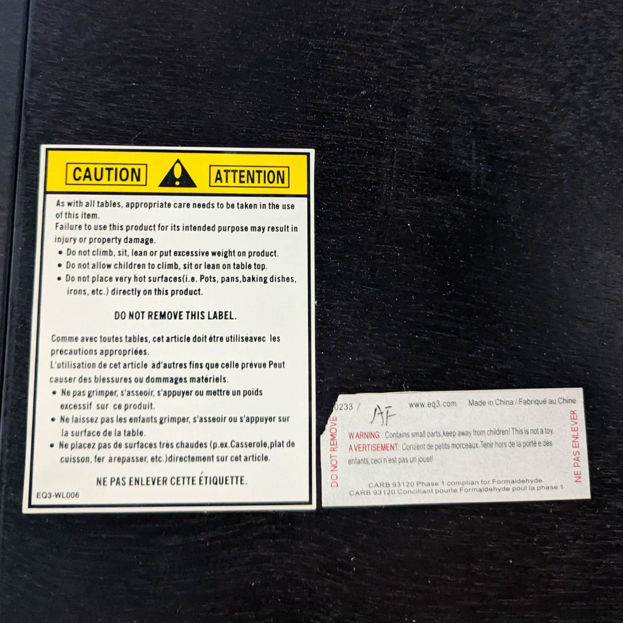 EQ3 Modern 5-Piece Dining Set with Rectangular Table and Upholstered Chairs - Thumbnail 7