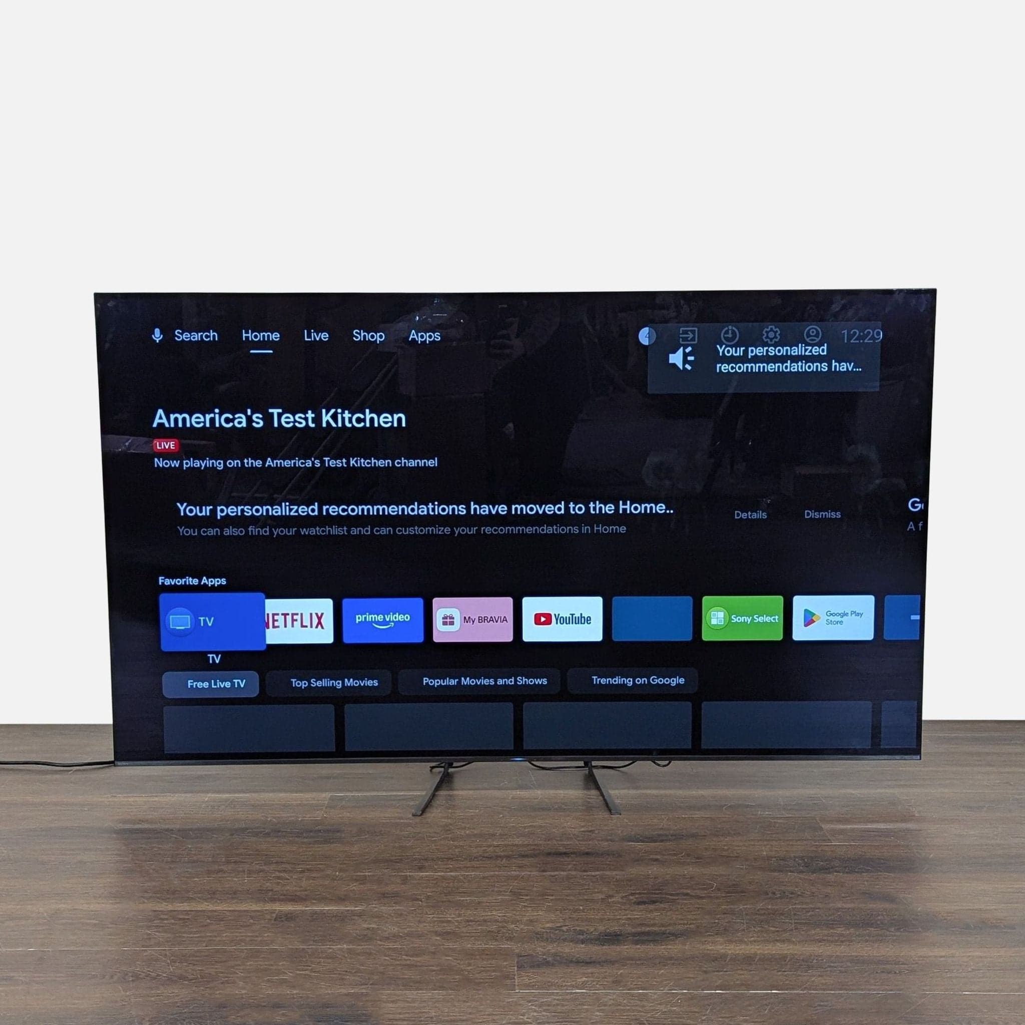 Sony 65-Inch 4K Smart TV with Android TV and Streaming Apps - Image 1