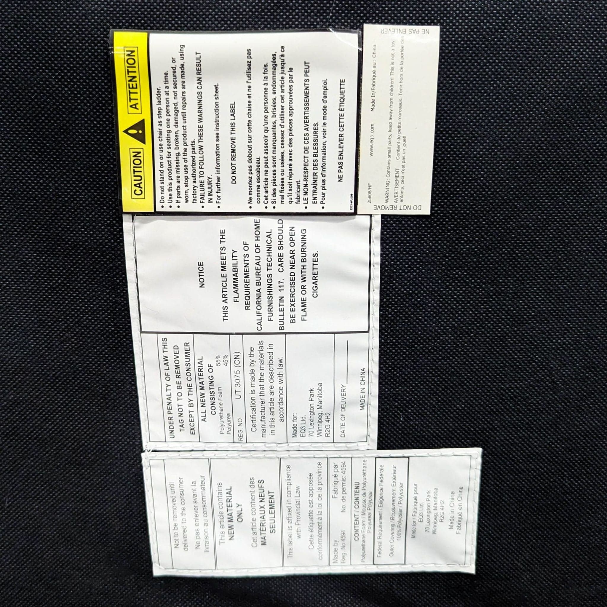 EQ3 Modern 5-Piece Dining Set with Rectangular Table and Upholstered Chairs - Thumbnail 6