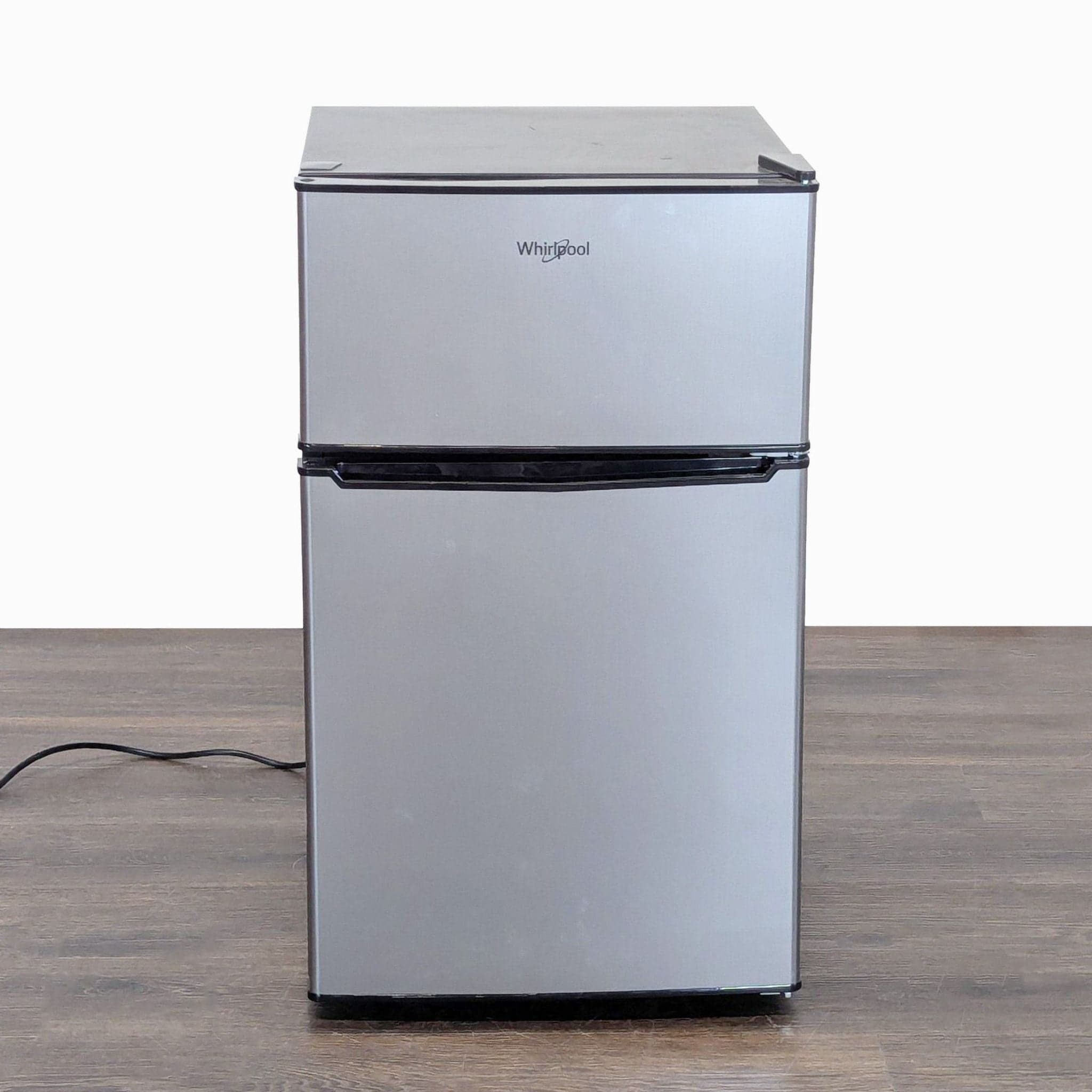 Whirlpool Compact Double Door Mini Refrigerator - Silver - Image 1