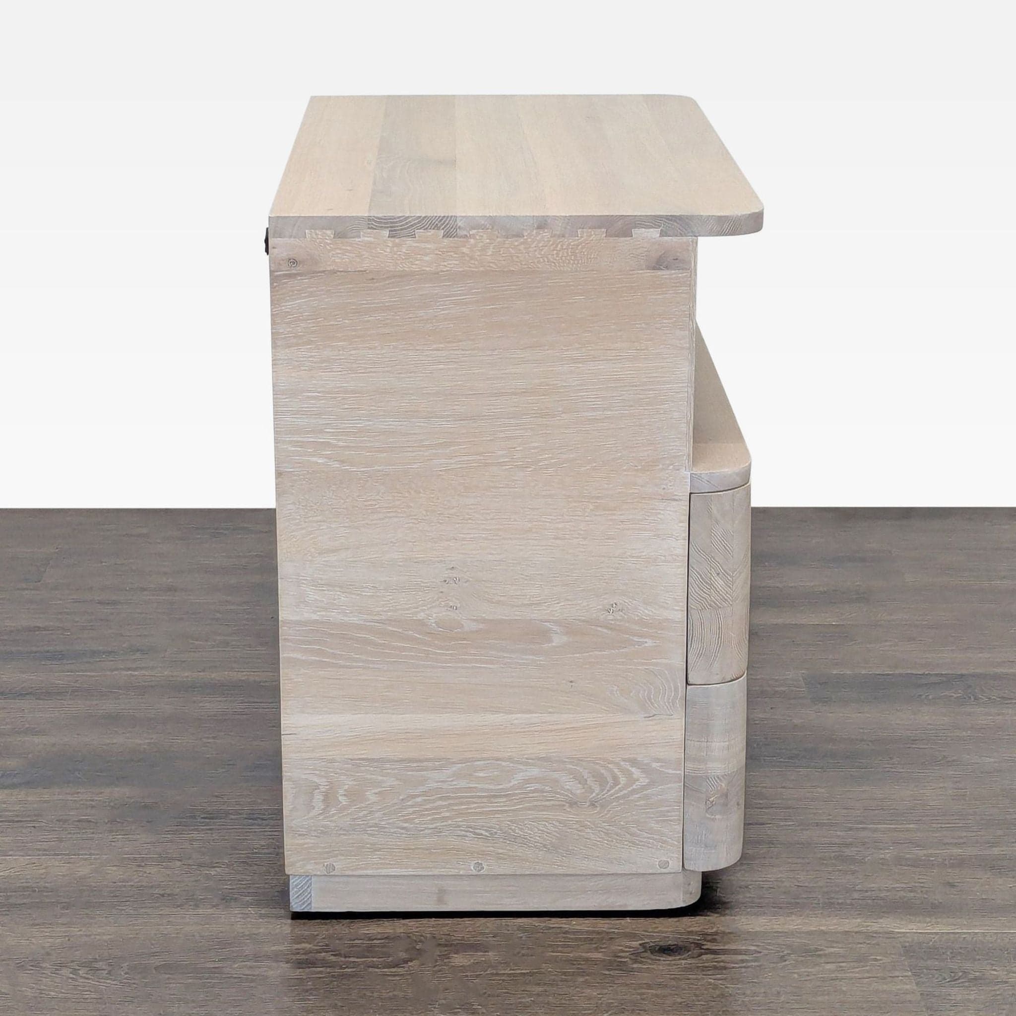 Two Drawer Nightstand with Open Shelf - Thumbnail 4