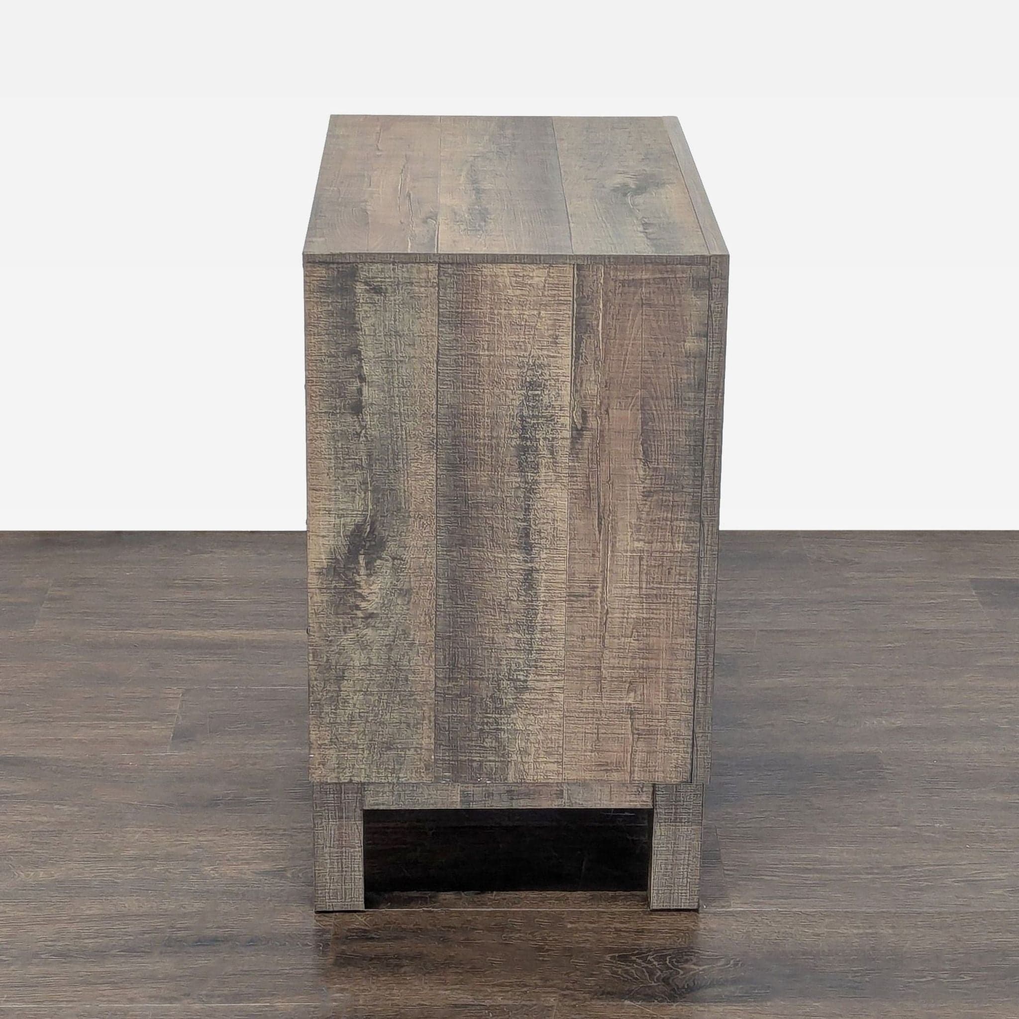 Crown Mark Rustic Two Drawer Nightstand - Thumbnail 9