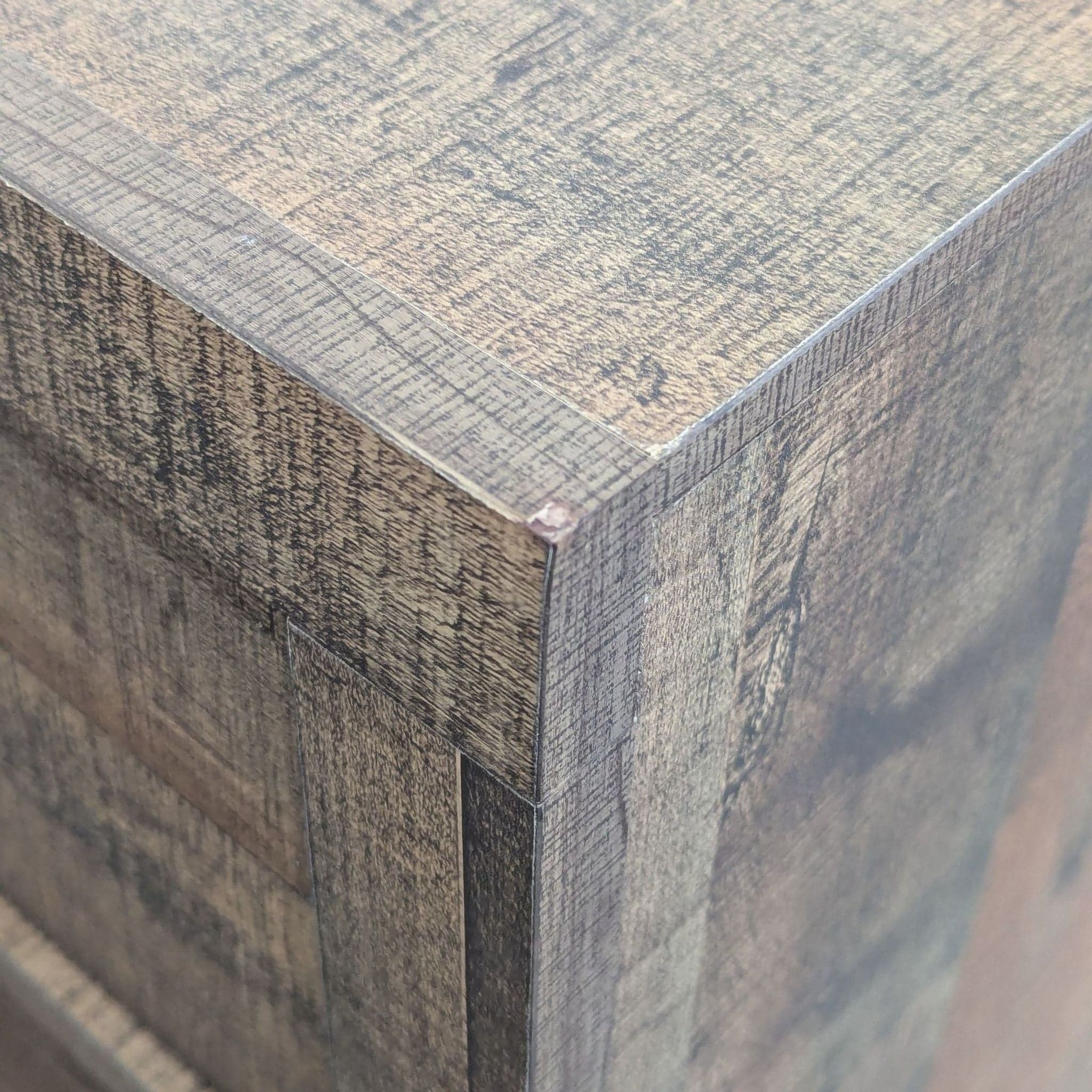 Crown Mark Rustic Two Drawer Nightstand - Thumbnail 7