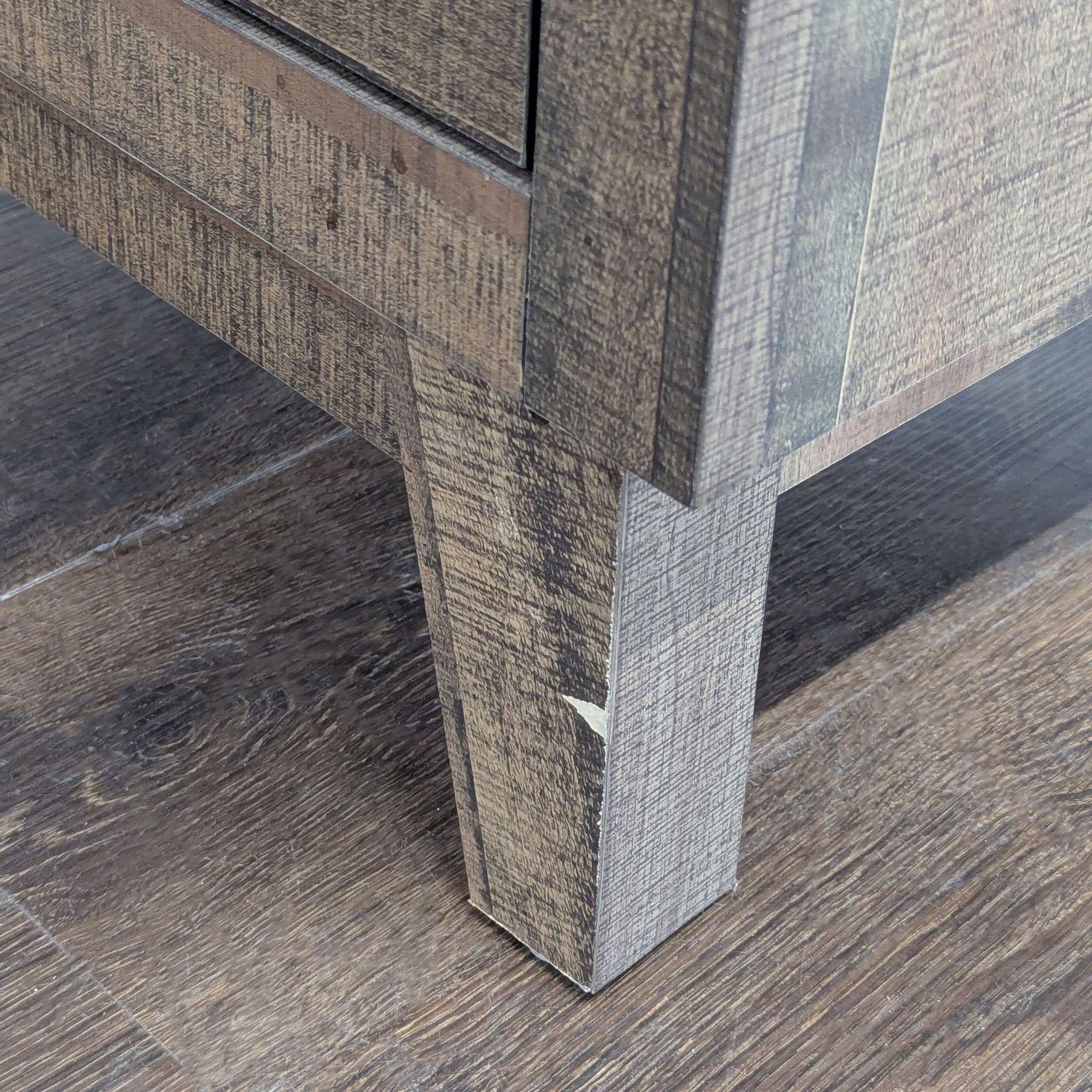 Crown Mark Rustic Two Drawer Nightstand - Thumbnail 8