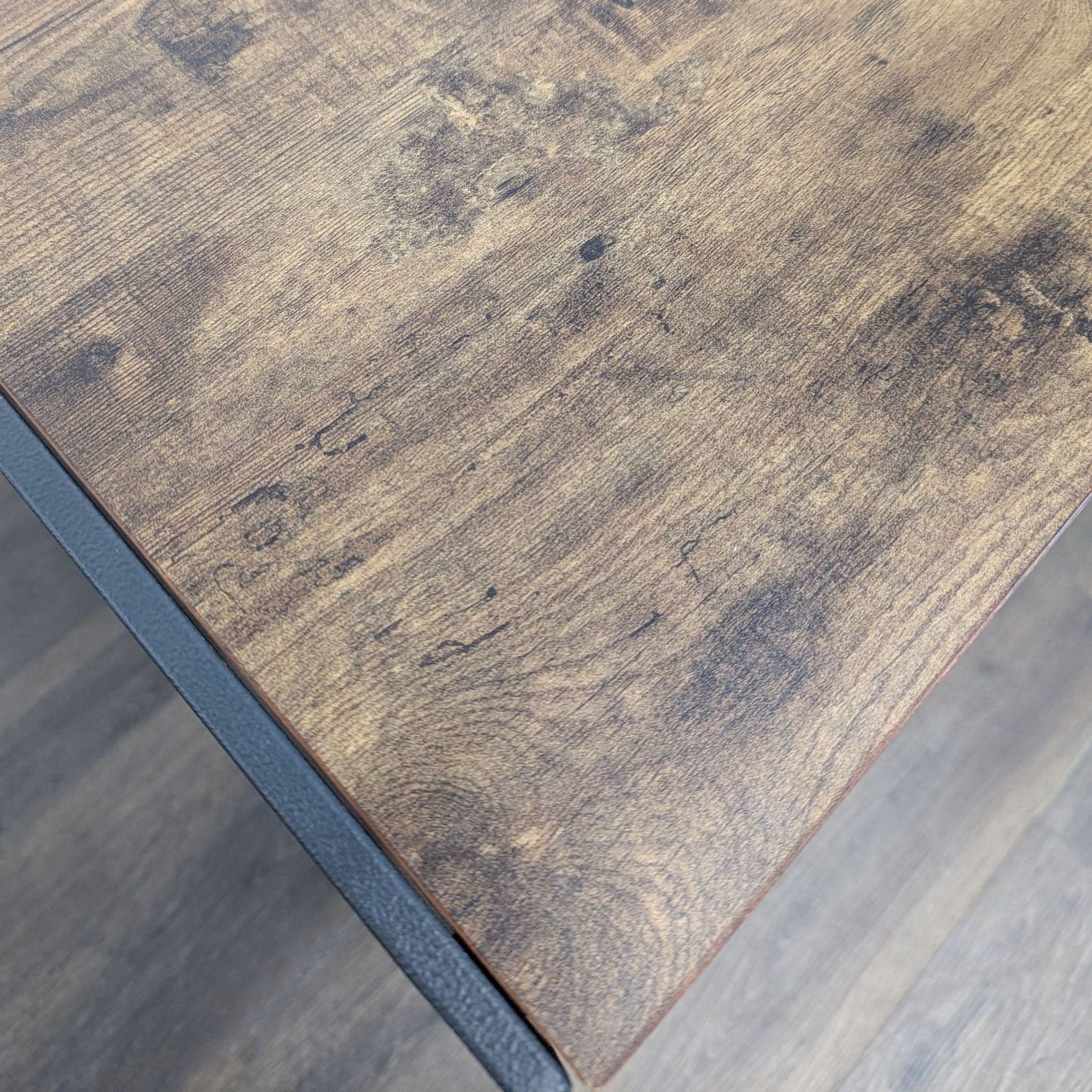 Coaster Estrella Modern Industrial Writing Desk with Rustic Wood Top and Metal Frame - Thumbnail 6