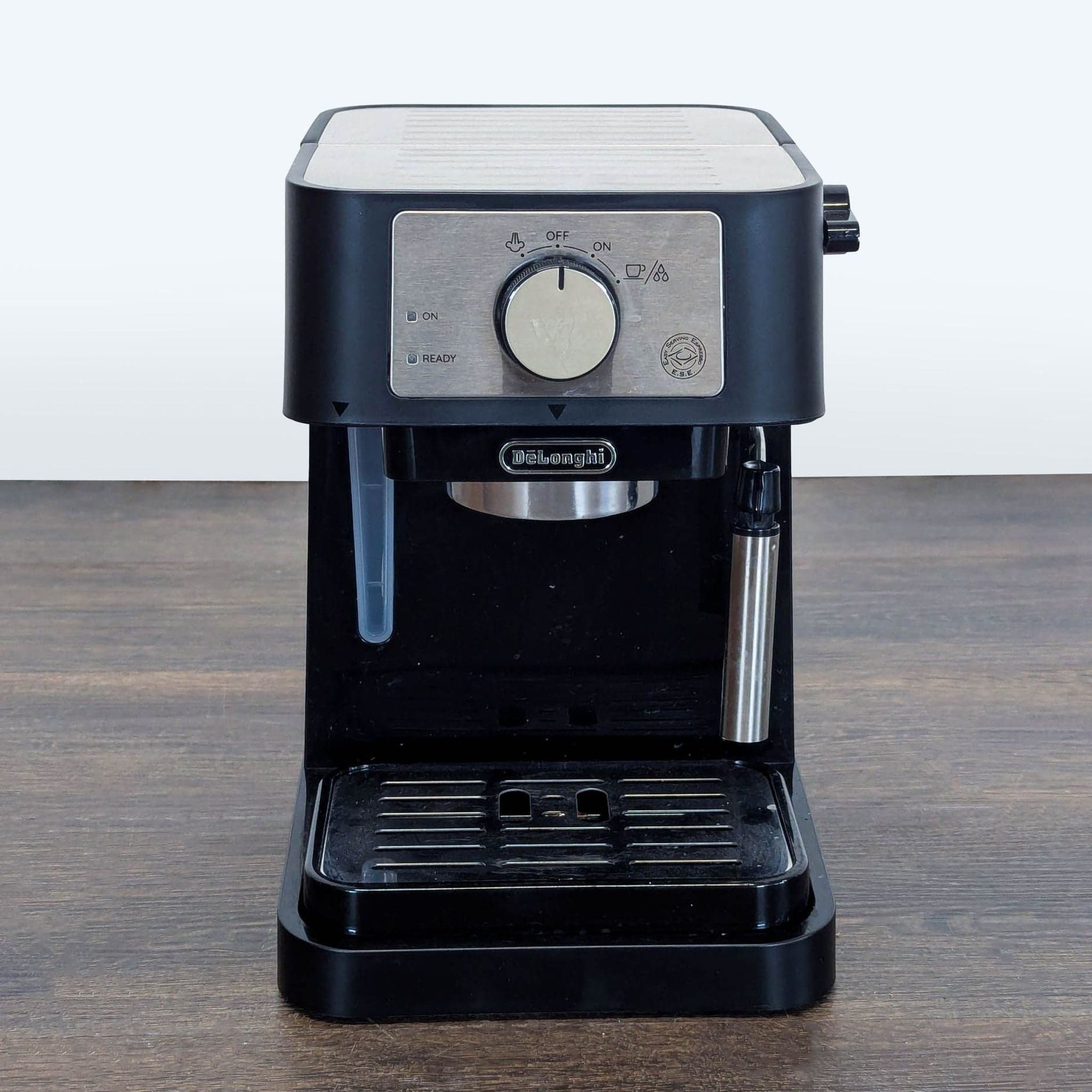 DeLonghi Espresso and Cappuccino Coffee Maker with Steam Wand - Black - Image 1