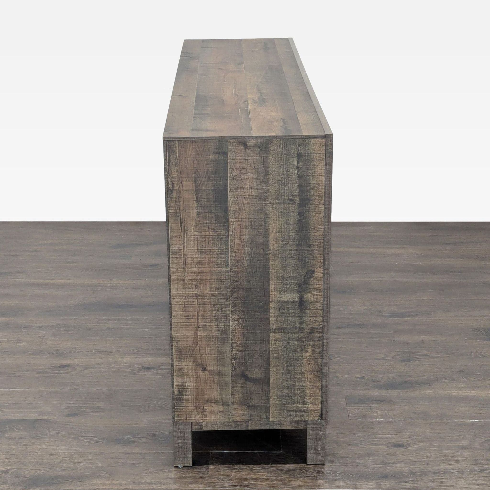 Crown Mark 6-Drawer Rustic Wood Dresser with Modern Black Handles - Thumbnail 11