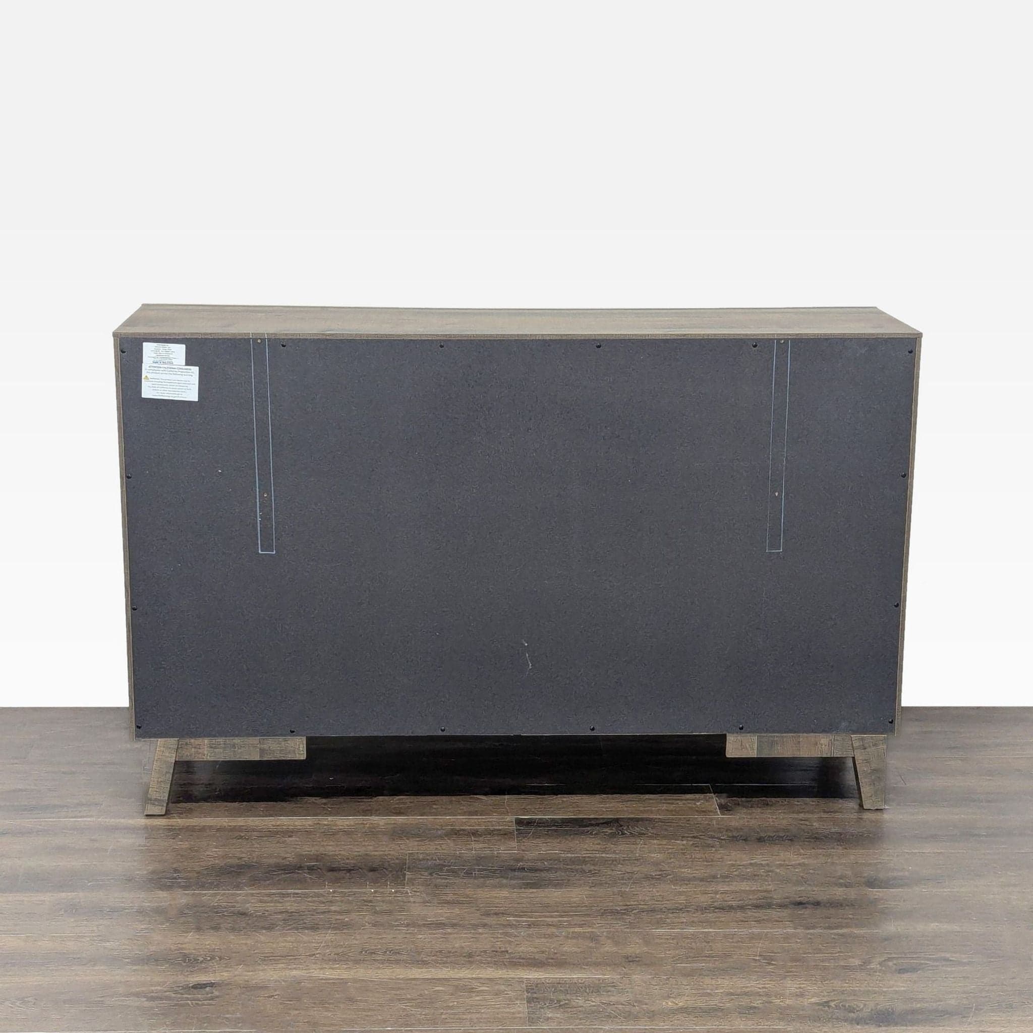 Crown Mark 6-Drawer Rustic Wood Dresser with Modern Black Handles - Thumbnail 3