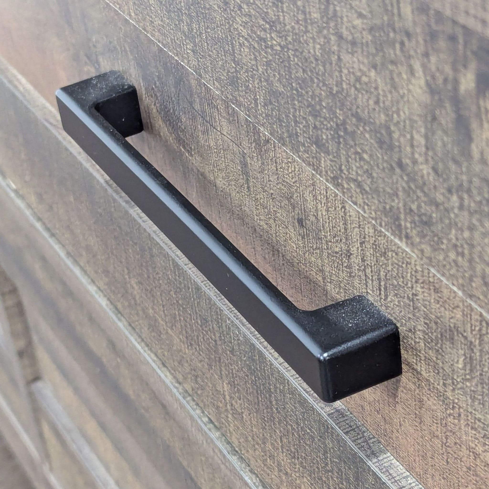 Crown Mark 6-Drawer Rustic Wood Dresser with Modern Black Handles - Thumbnail 7