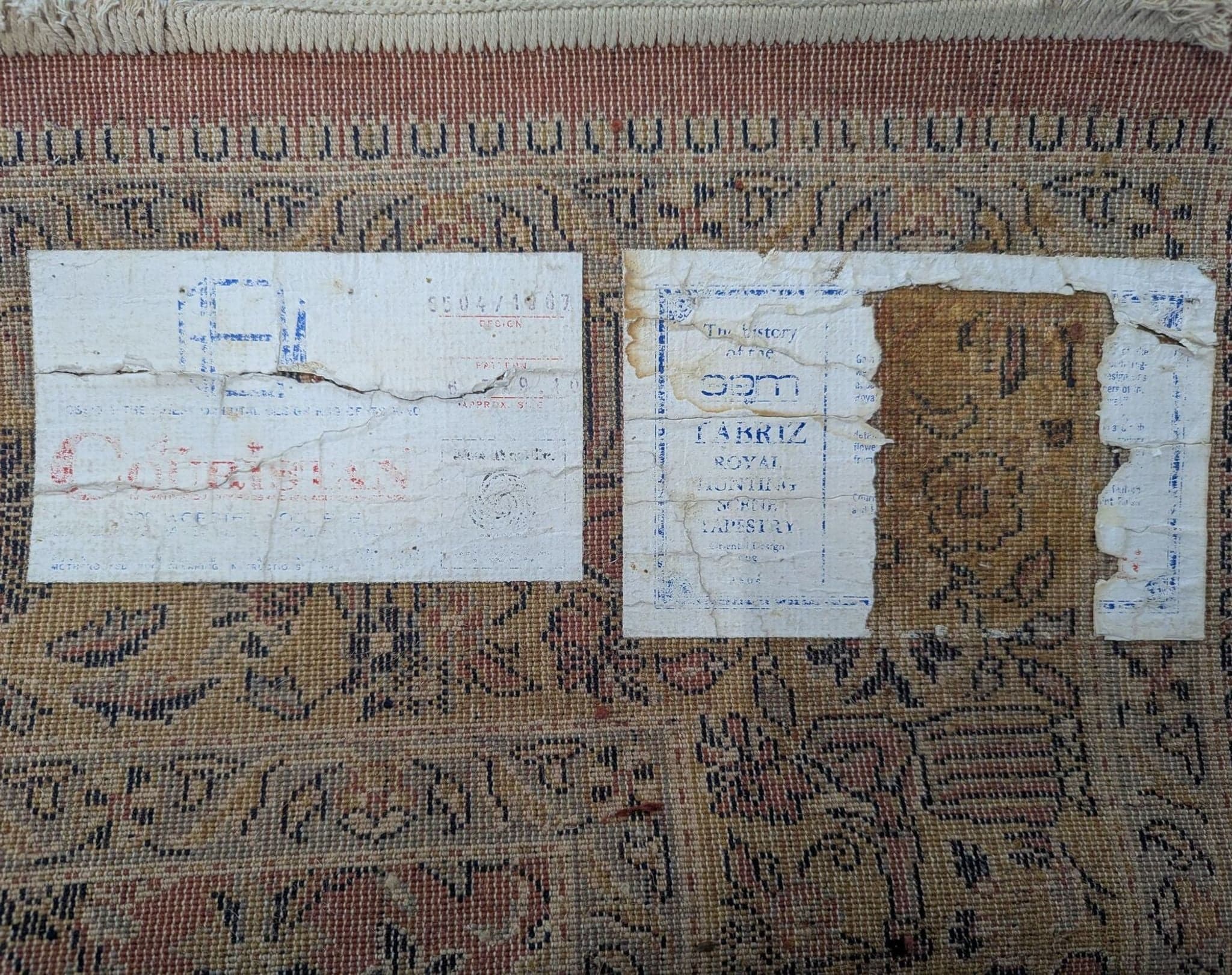 Couristan 10x6.5 Traditional Persian-Style Area Rug with Detailed Border, Red/Gold - Thumbnail 7