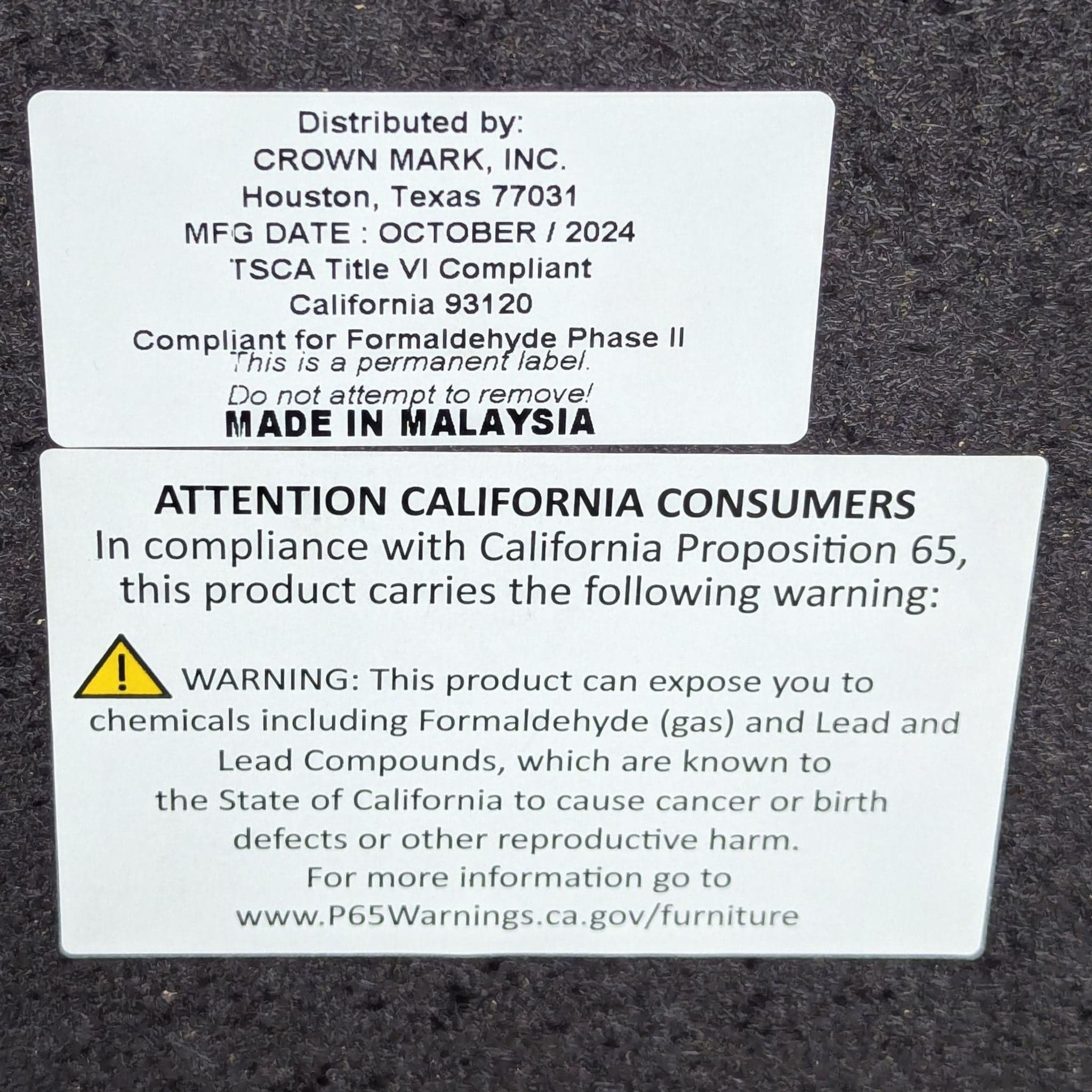 Crown Mark 6-Drawer Rustic Wood Dresser with Modern Black Handles - Thumbnail 4