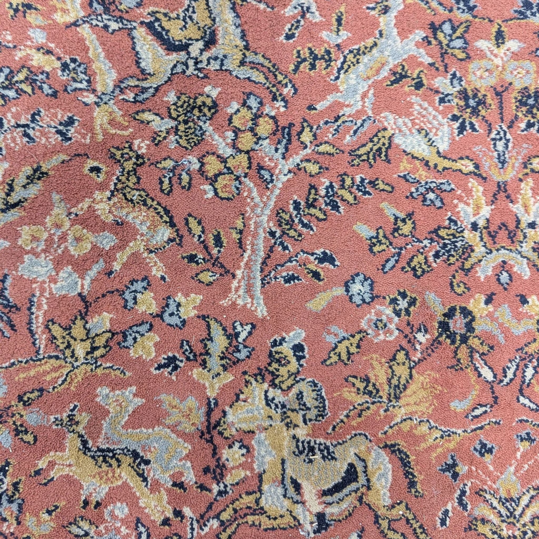 Couristan 10x6.5 Traditional Persian-Style Area Rug with Detailed Border, Red/Gold - Thumbnail 5