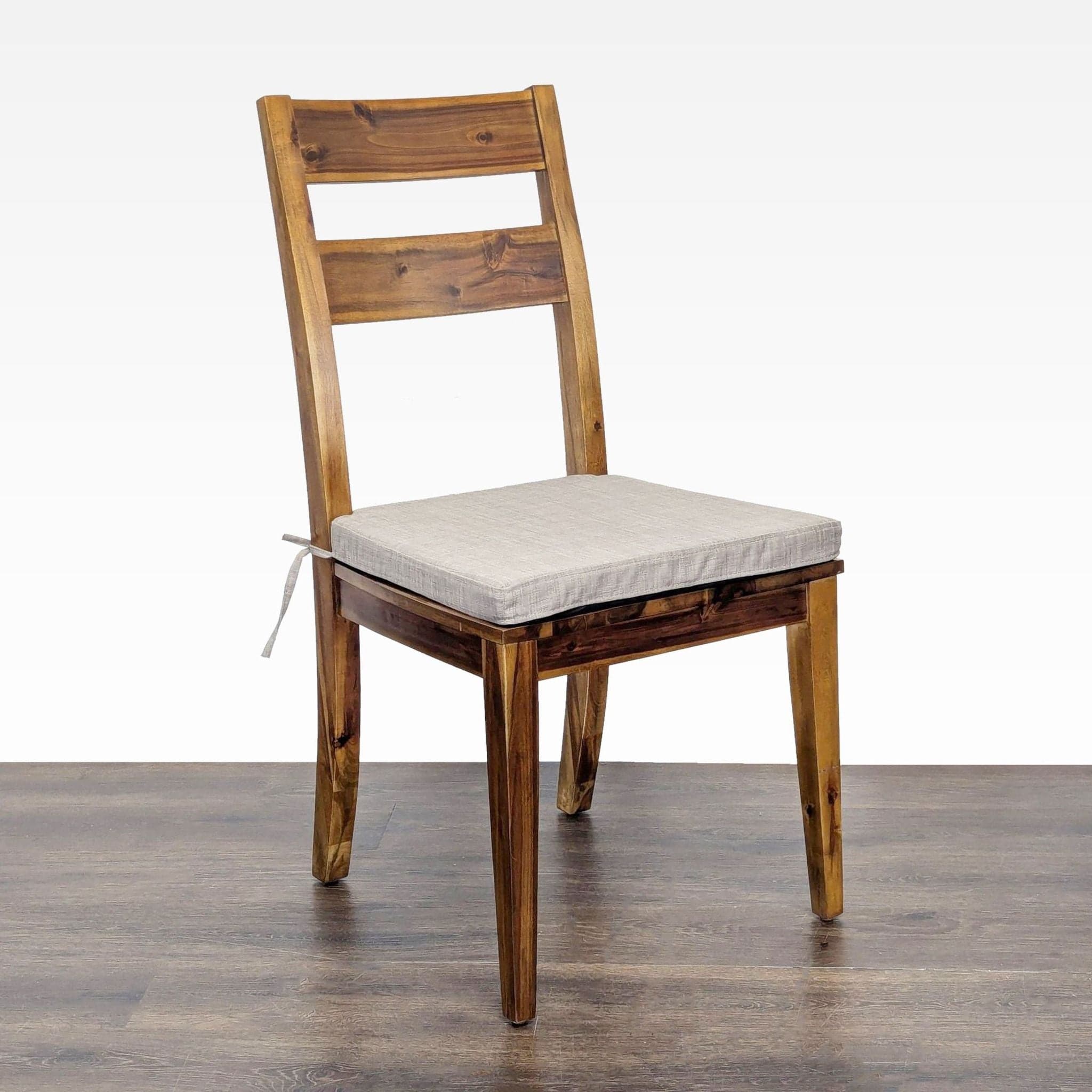 Terrace Living Company 6-Piece Wooden Dining Set with Bench and Cushioned Seats - Thumbnail 5