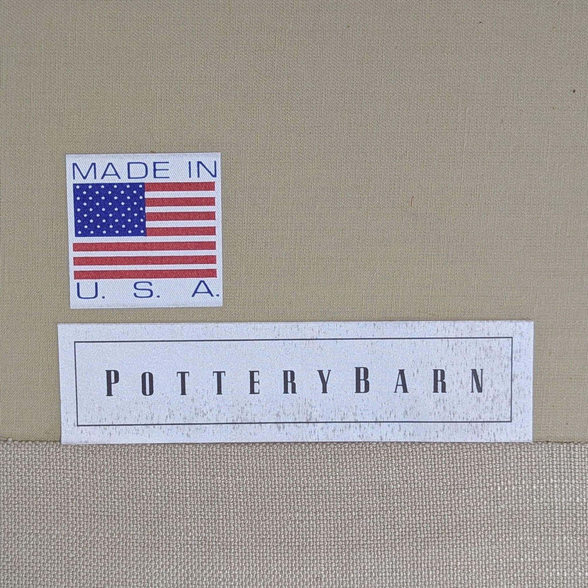 Pottery Barn Buchanan 3-Seat Beige Sofa with Rolled Arms - Thumbnail 8