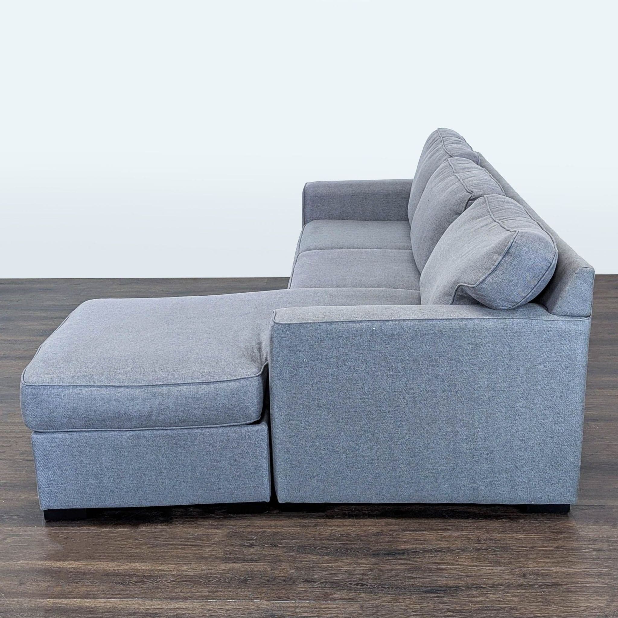 Jonathan Louis Gray Sectional Sleeper Sofa with Right Chaise - Thumbnail 6