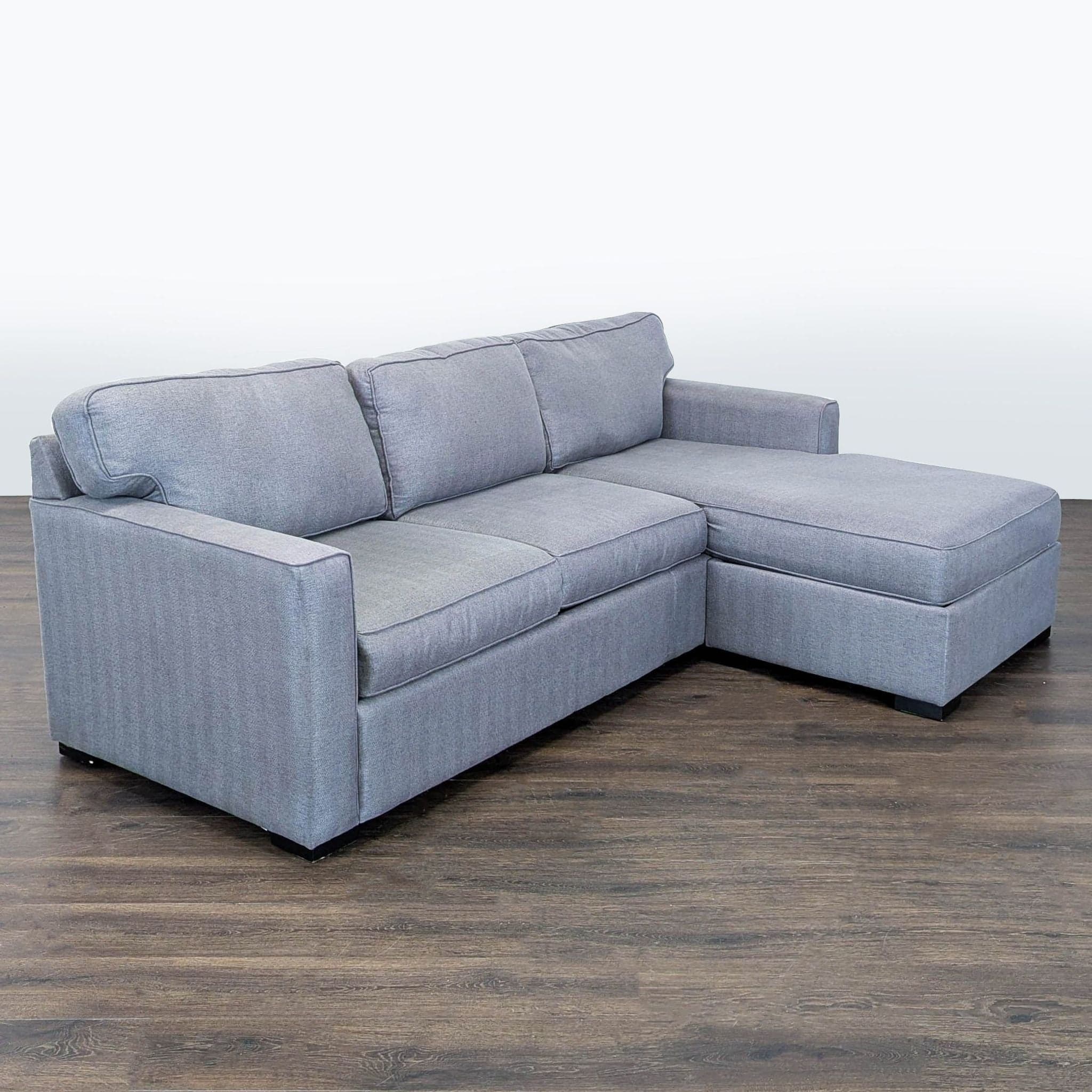 Jonathan Louis Gray Sectional Sleeper Sofa with Right Chaise - Thumbnail 3