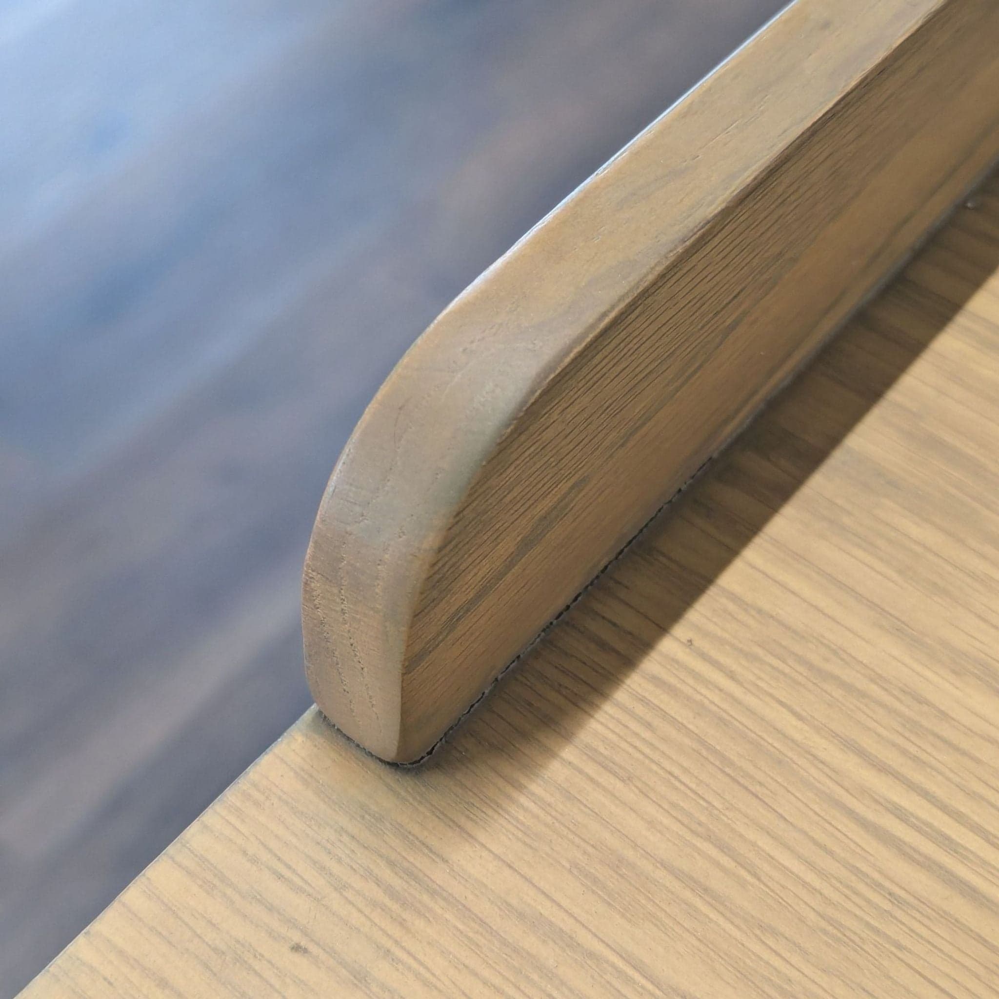 Four Hands Armstrong Modern Light Wood Desk with Two Drawers and Raised Back Edge - Thumbnail 11