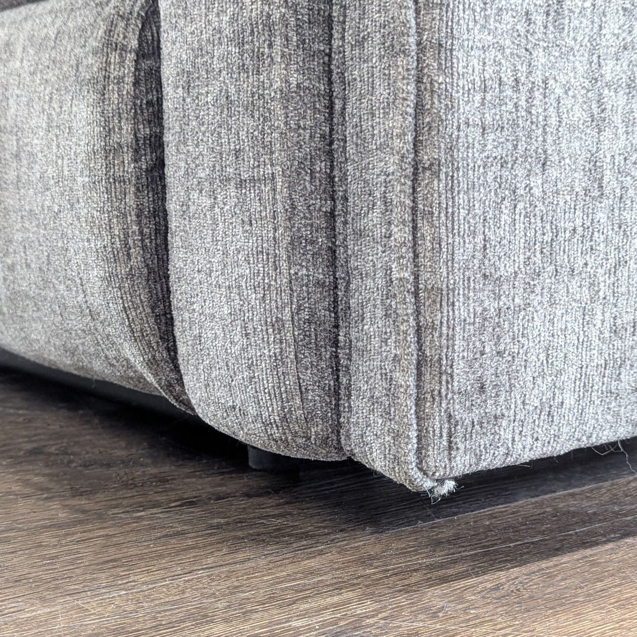 Living Spaces 3-Seat Reclining Sofa in Gray Fabric - Thumbnail 7