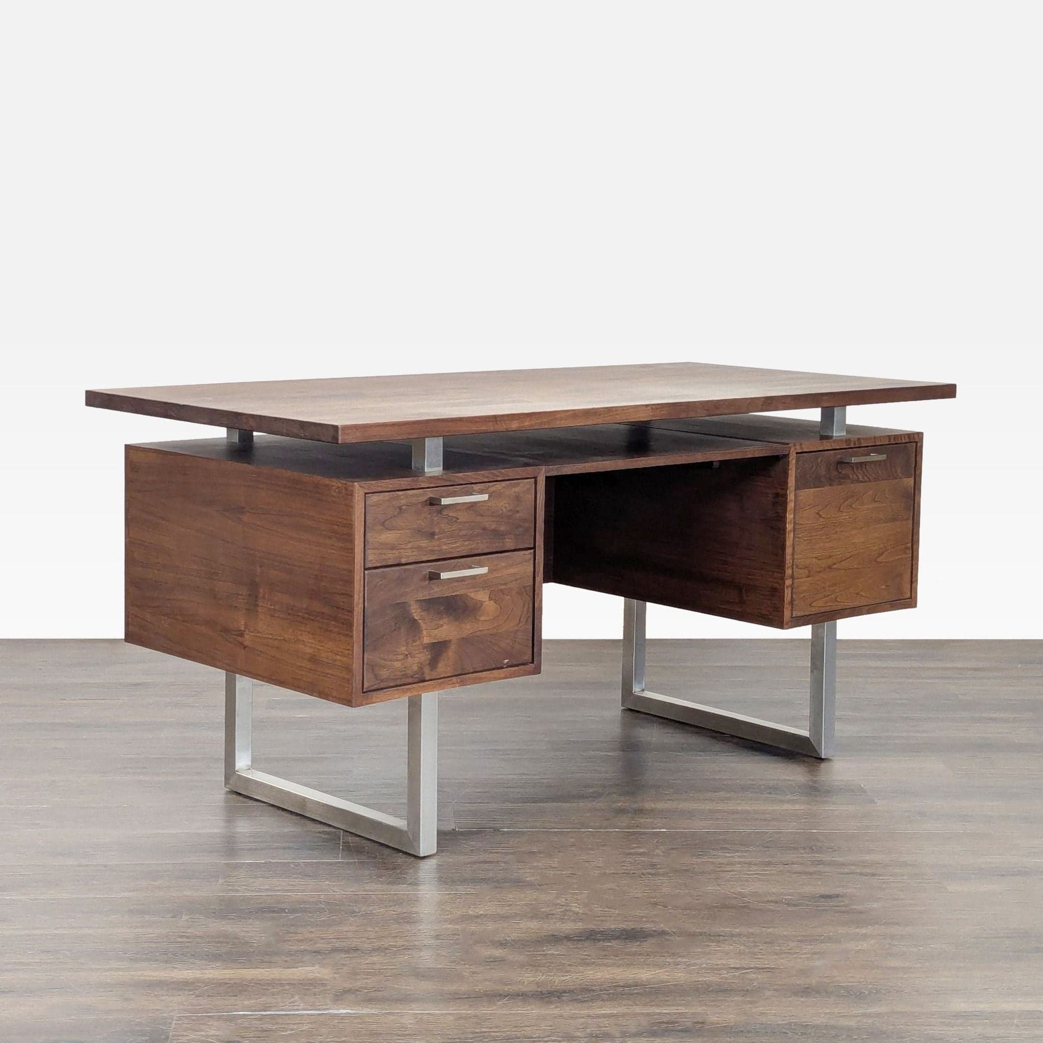Crate and Barrel Clybourn Modern Executive Desk - Thumbnail 2