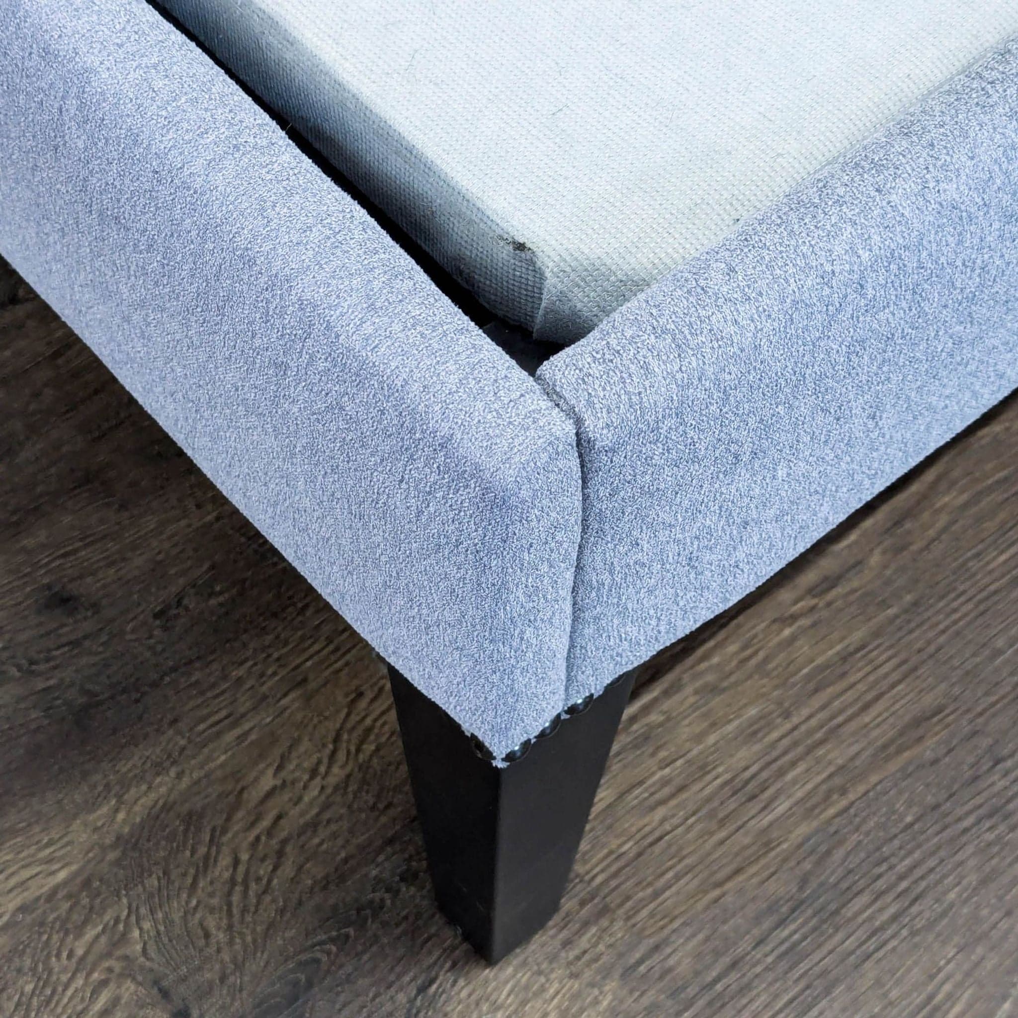 West Elm Modern Upholstered Bed Frame with Tufted Headboard - Queen Size - Thumbnail 9