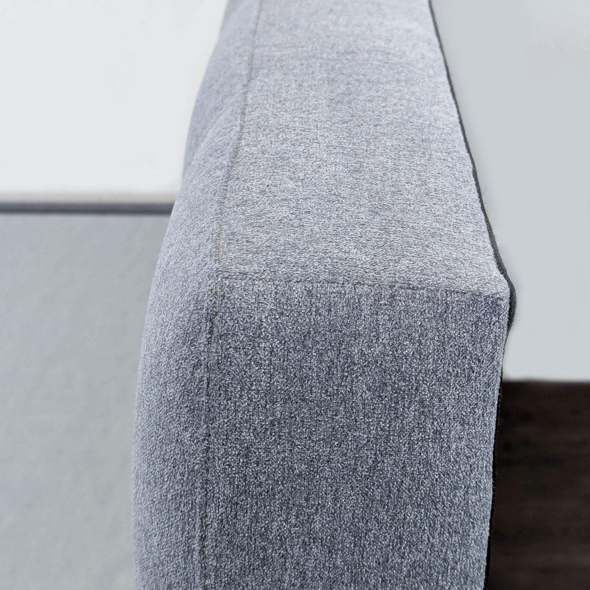 West Elm Modern Upholstered Bed Frame with Tufted Headboard - Queen Size - Thumbnail 8