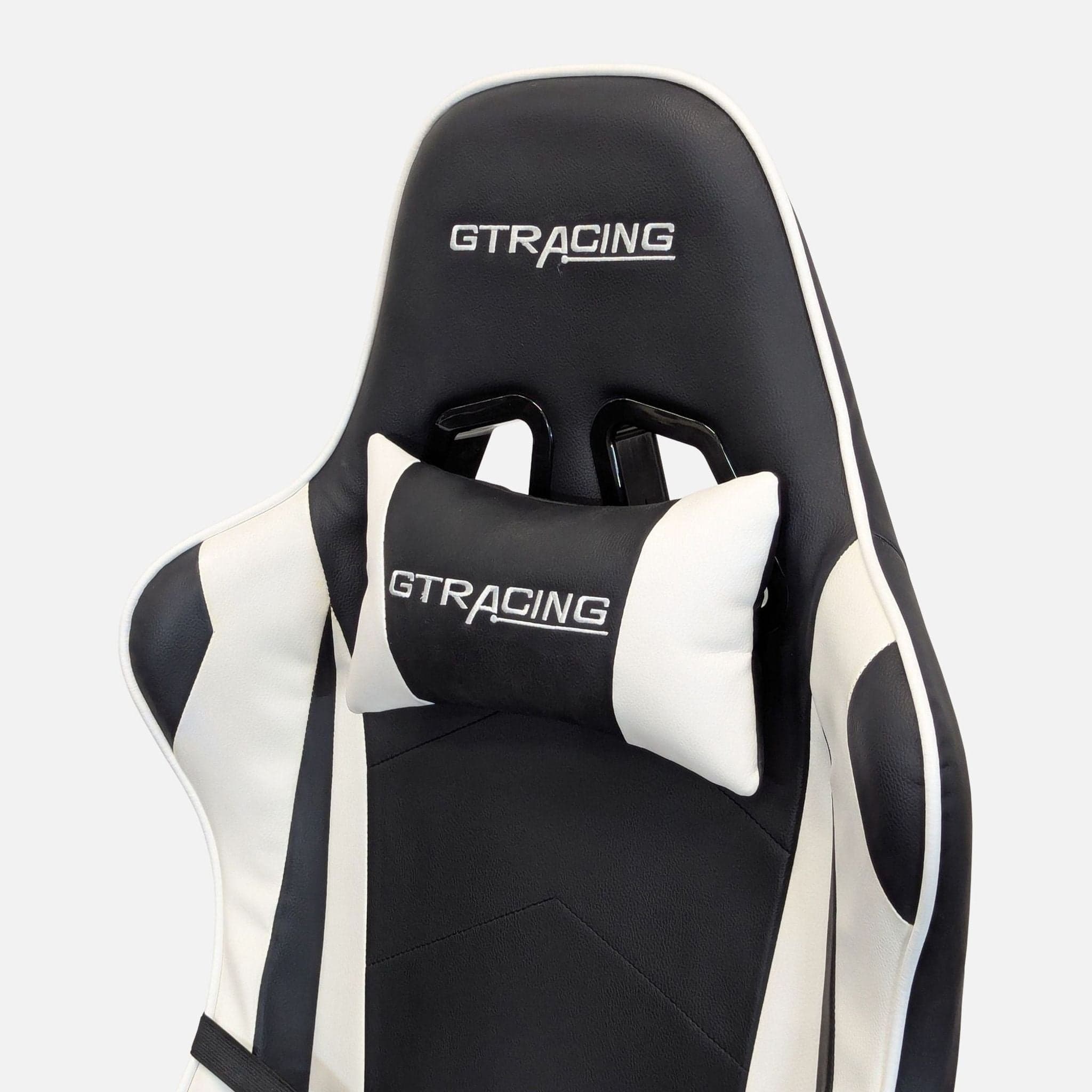 GTRacing GT099 Black and White Ergonomic Gaming Chair with Adjustable Armrests - Thumbnail 5