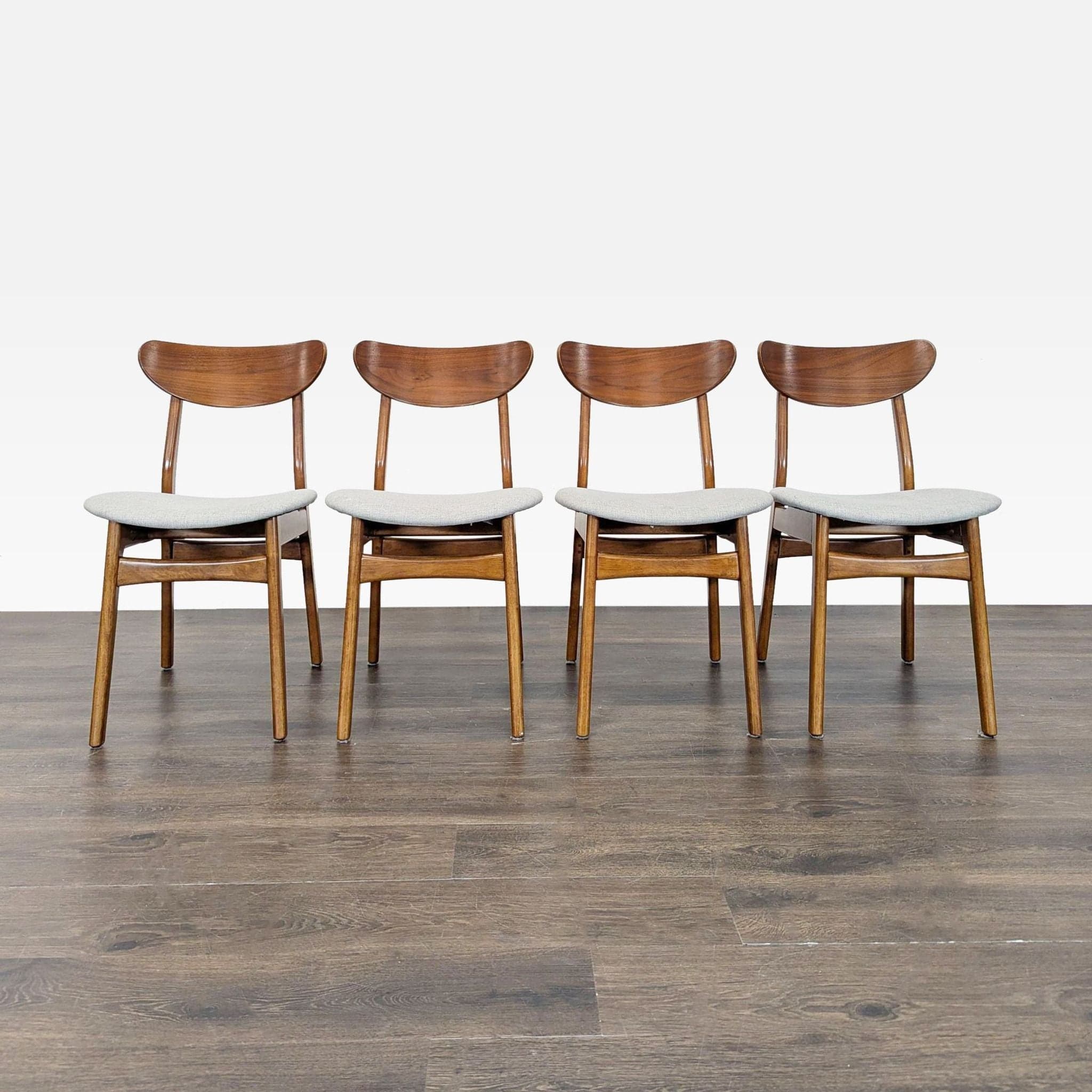 West Elm Set of Four Classic Cafe Dining Chairs - Image 1