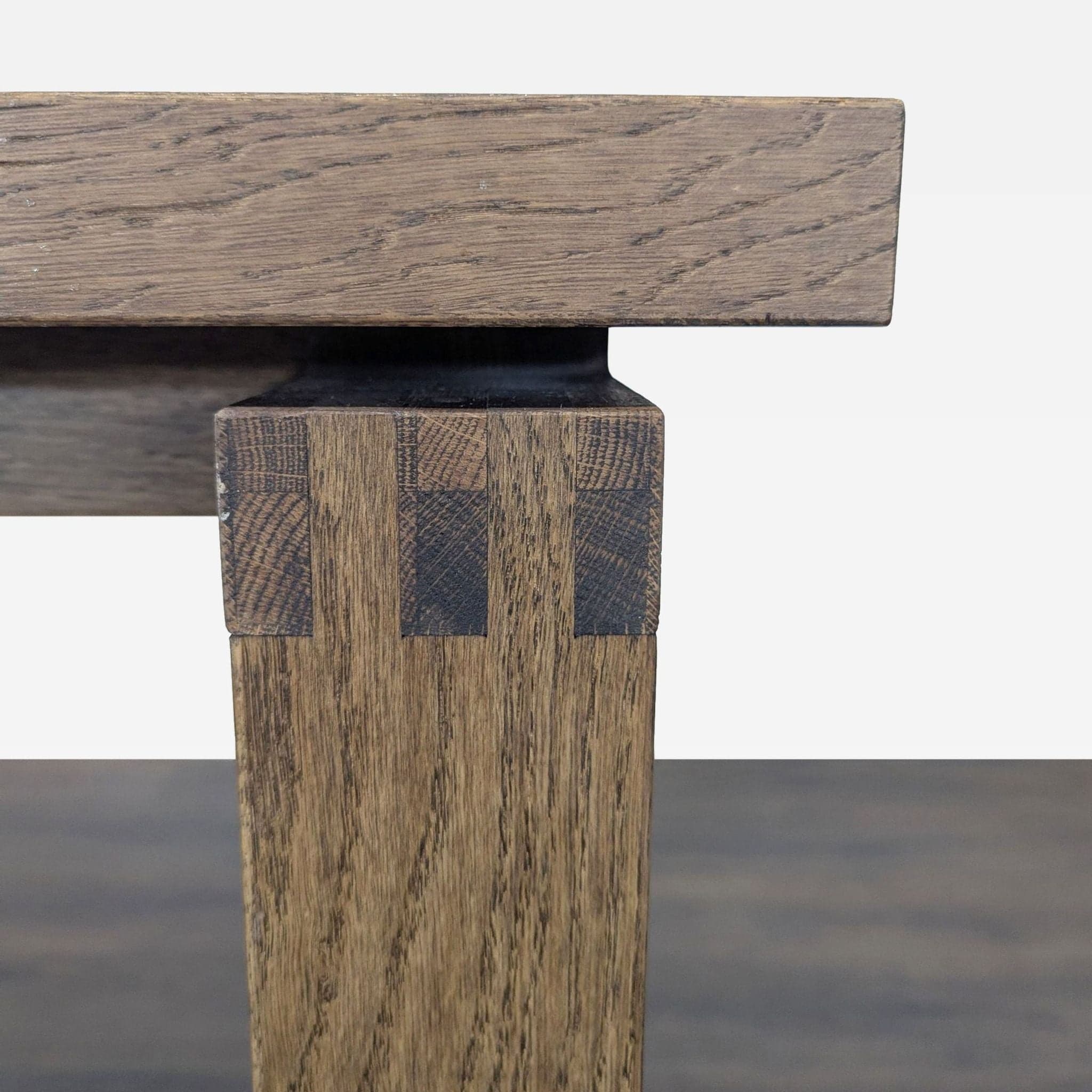 Wood Sled Base Dining Table - Thumbnail 4