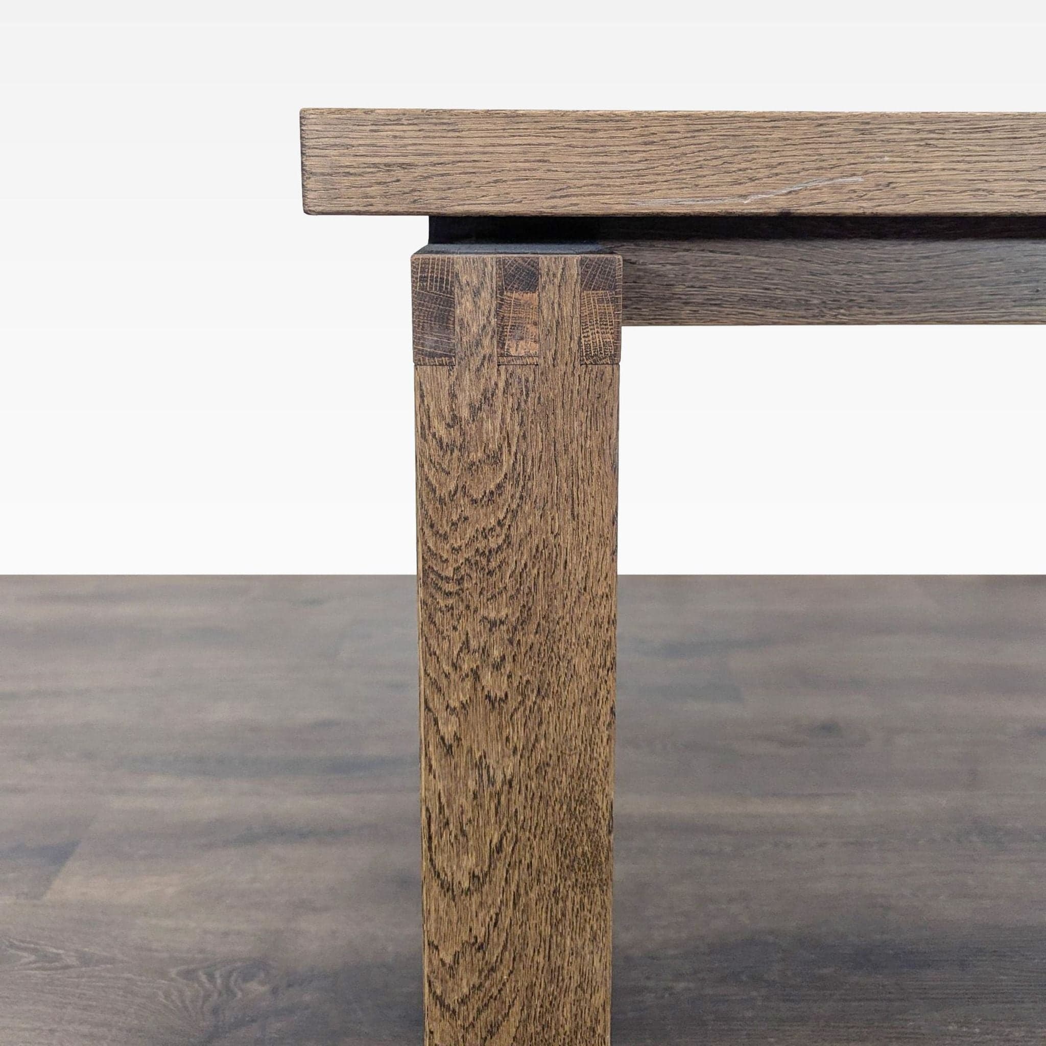 Wood Sled Base Dining Table - Thumbnail 2