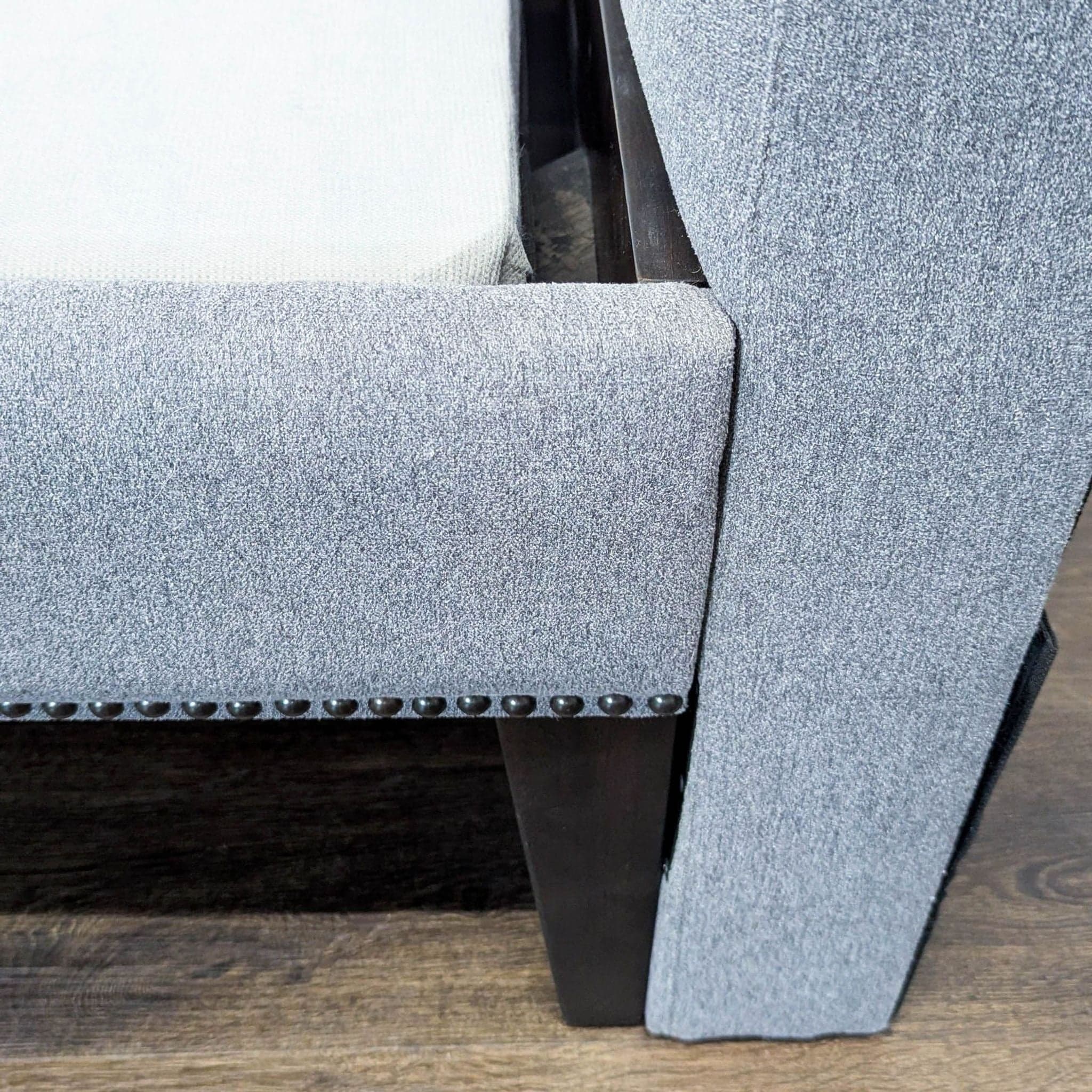 West Elm Modern Upholstered Bed Frame with Tufted Headboard - Queen Size - Thumbnail 6