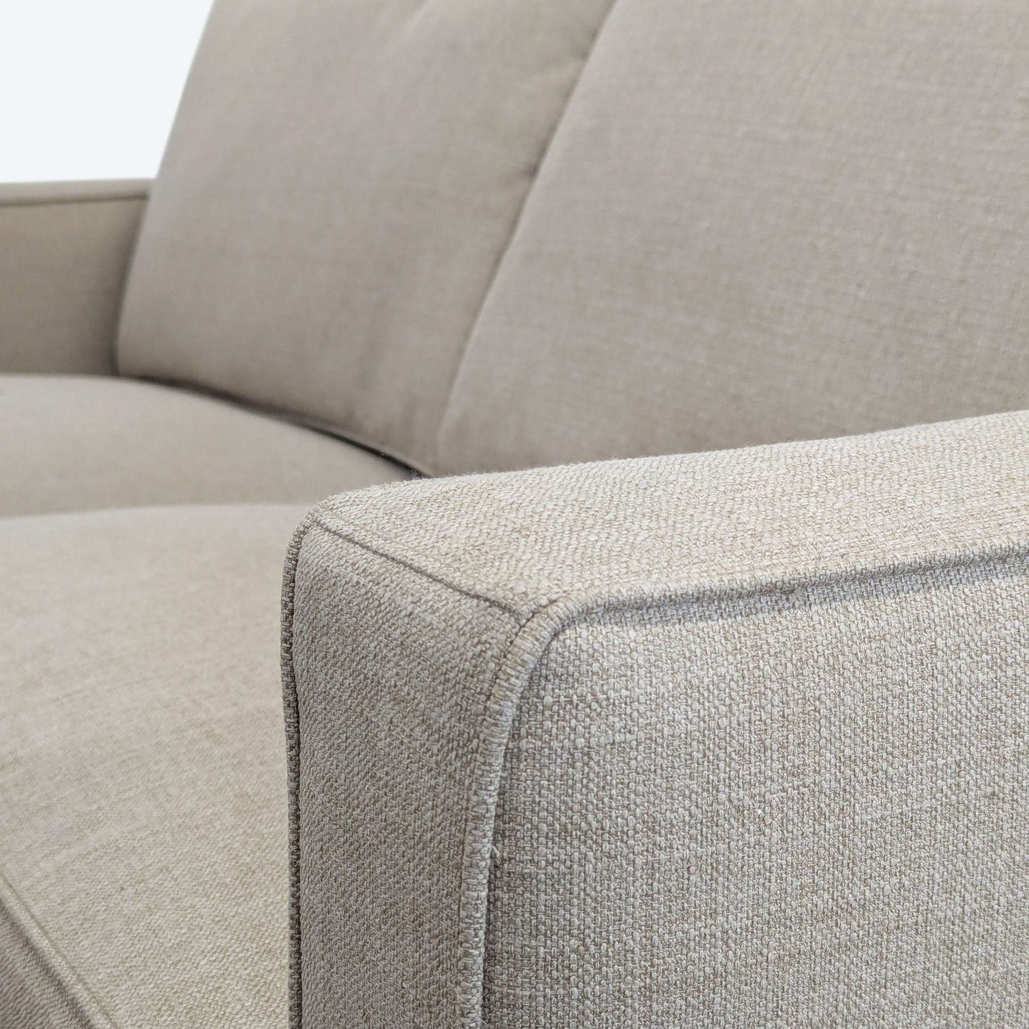 Crate & Barrel Beige Sleeper Sofa – Modern, Comfortable, and Versatile - Thumbnail 5