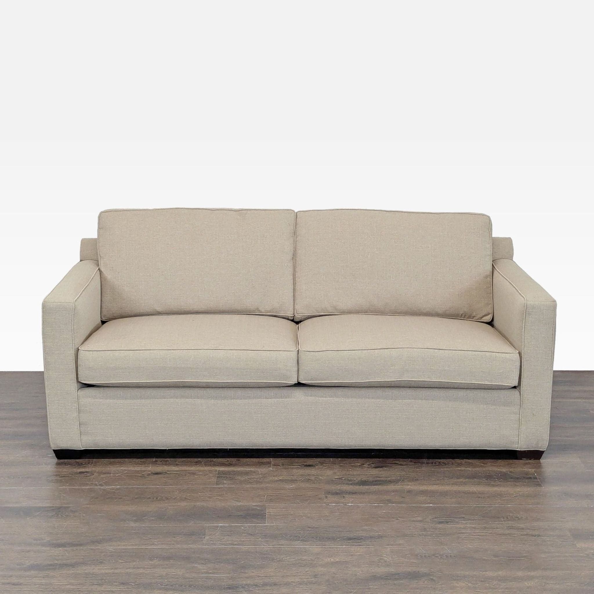 Crate & Barrel Beige Sleeper Sofa – Modern, Comfortable, and Versatile - Image 1