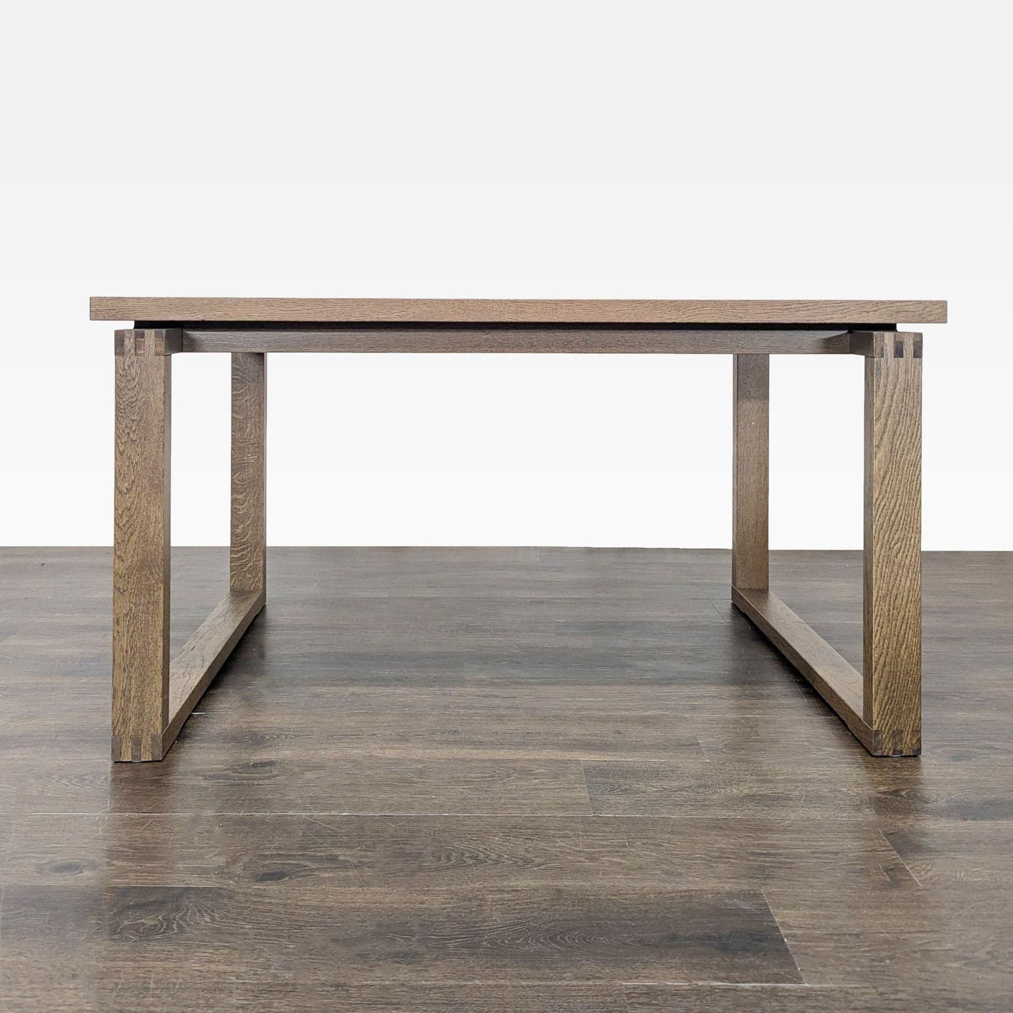 Wood Sled Base Dining Table - Image 1