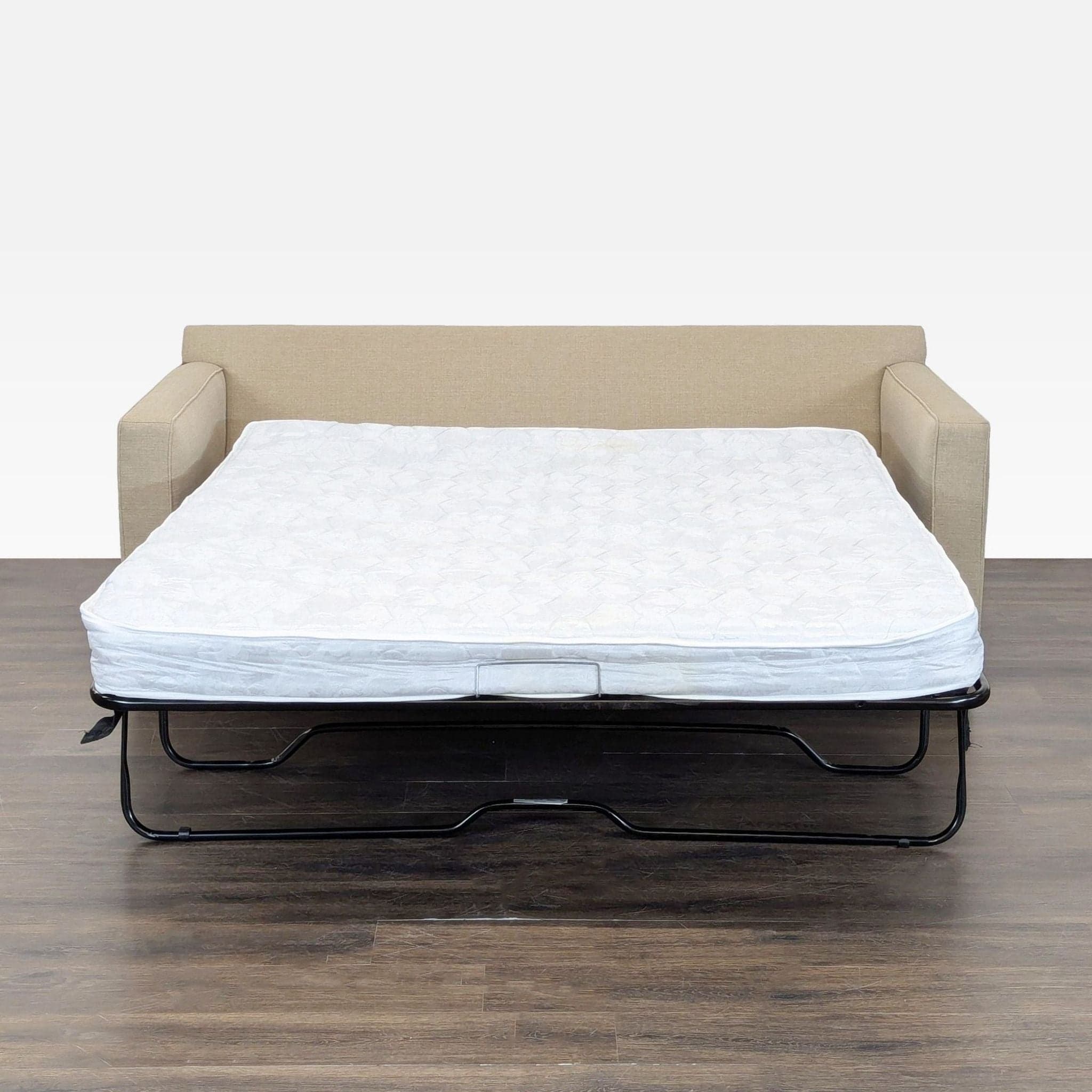 Crate & Barrel Beige Sleeper Sofa – Modern, Comfortable, and Versatile - Thumbnail 2