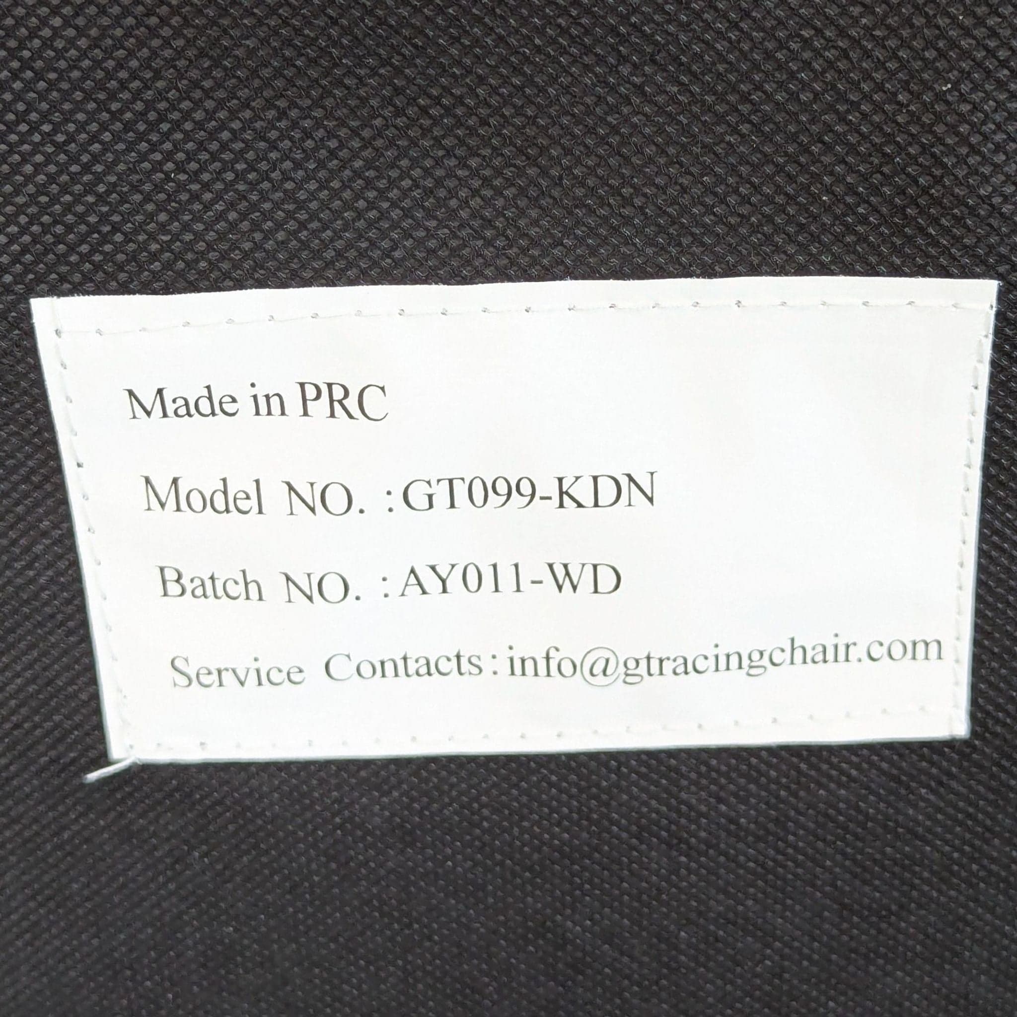 GTRacing GT099 Black and White Ergonomic Gaming Chair with Adjustable Armrests - Thumbnail 8