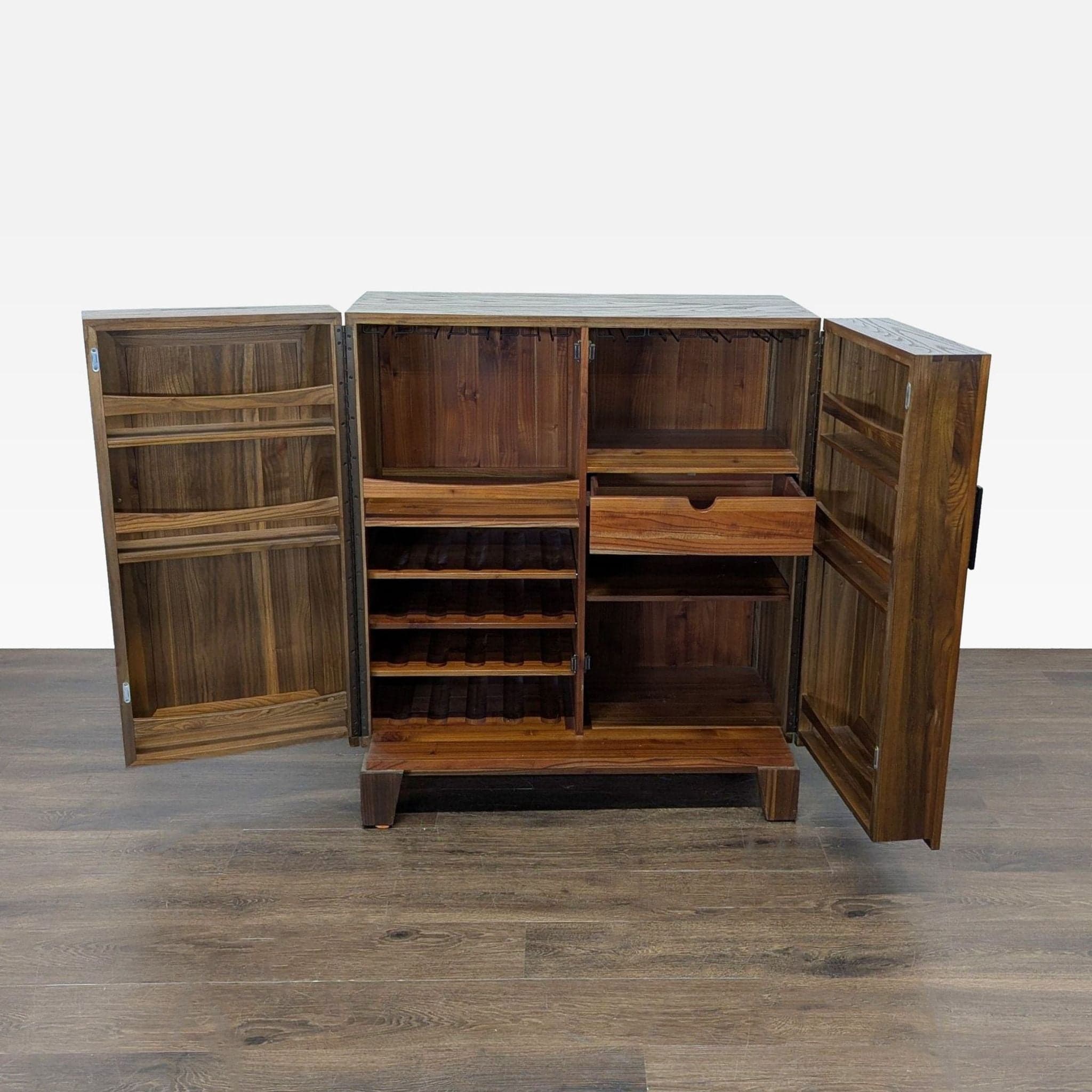 Crate & Barrel Marin Shiitake Bar Cabinet - Thumbnail 2